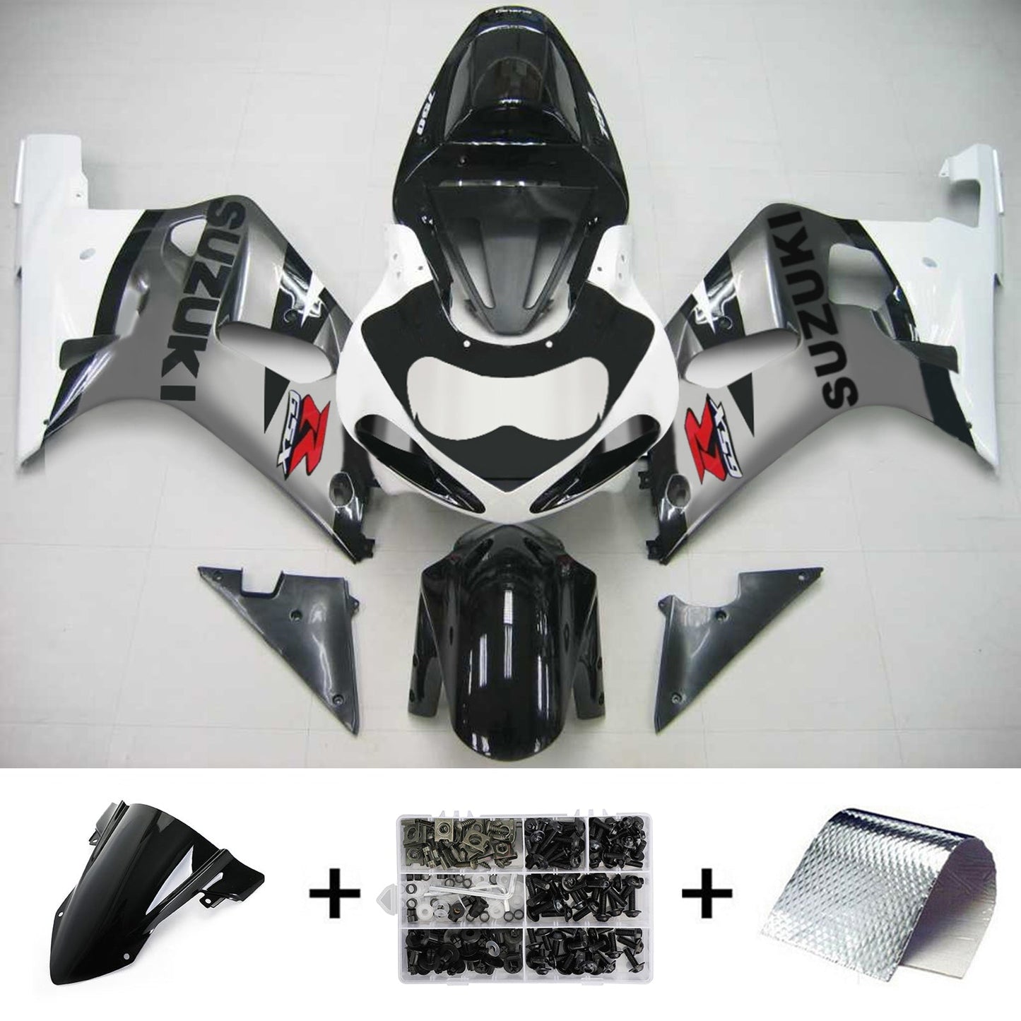 2001-2003 Suzuki GSXR750 Fairing Kit Bodywork Plastic ABS