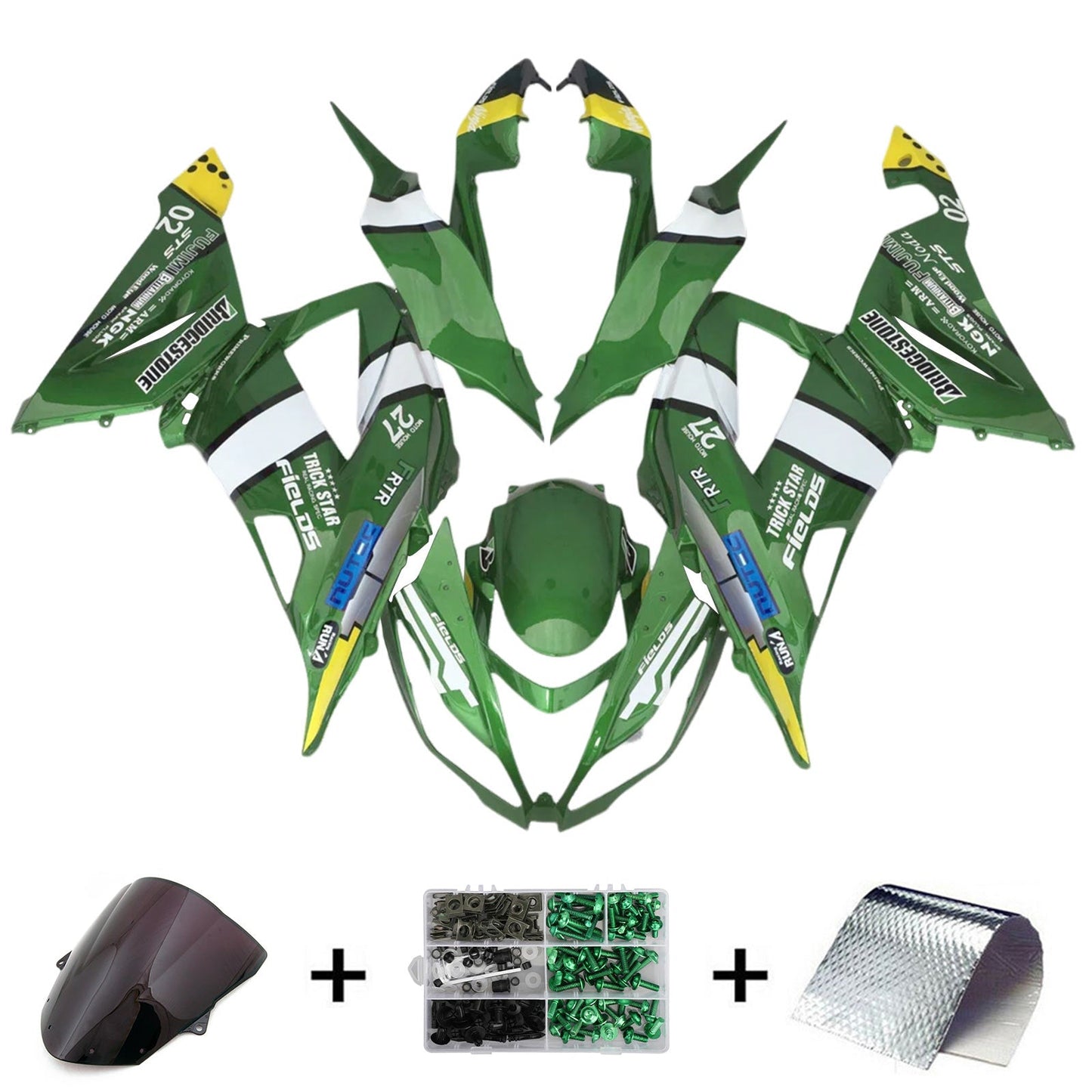 2013-2018 Kawasaki ZX6R 636 Fairing Kit Bodywork Plastic ABS