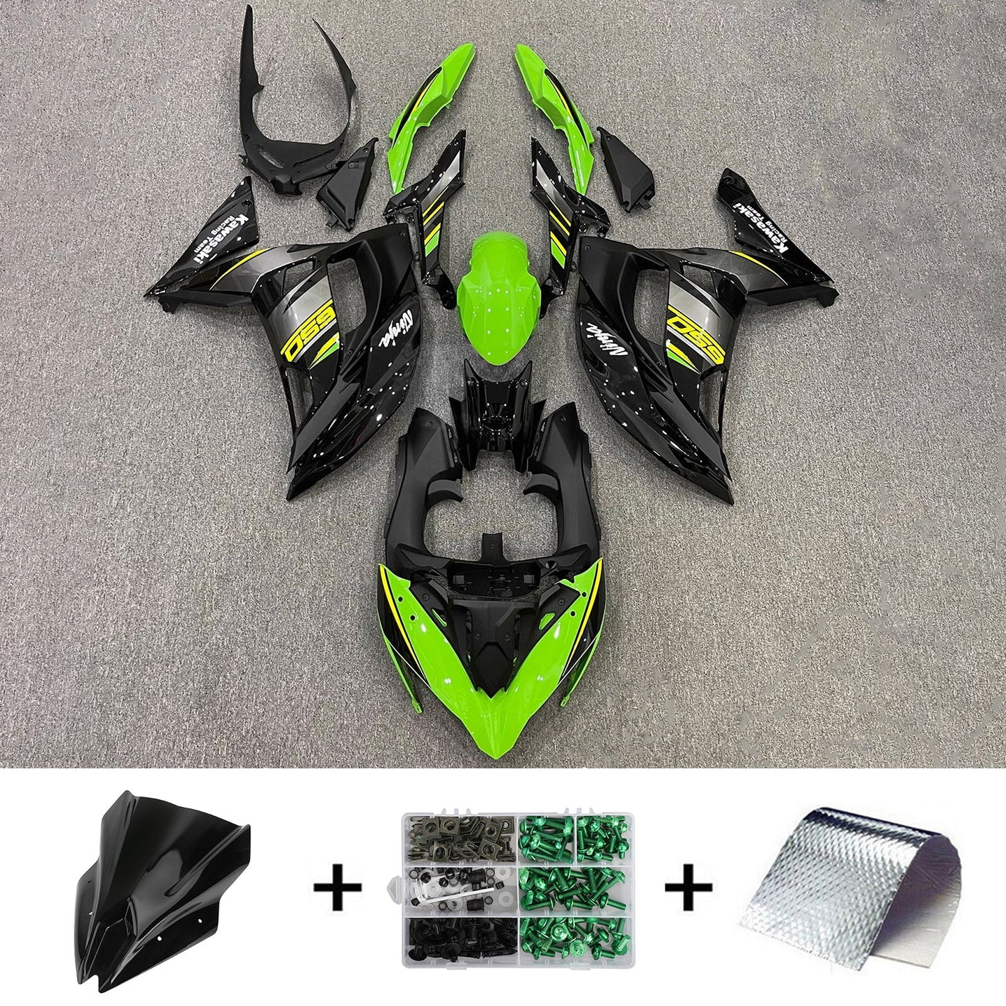 2017-2019 Kawasaki ER6F/Ninja650R Fairing Kit Bodywork Plastic ABS
