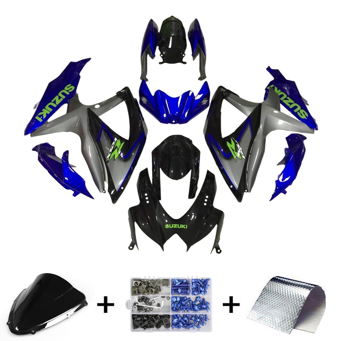 2008-2010 Suzuki GSXR 600/750 K8 Fairing Kit Bodywork Plastic ABS