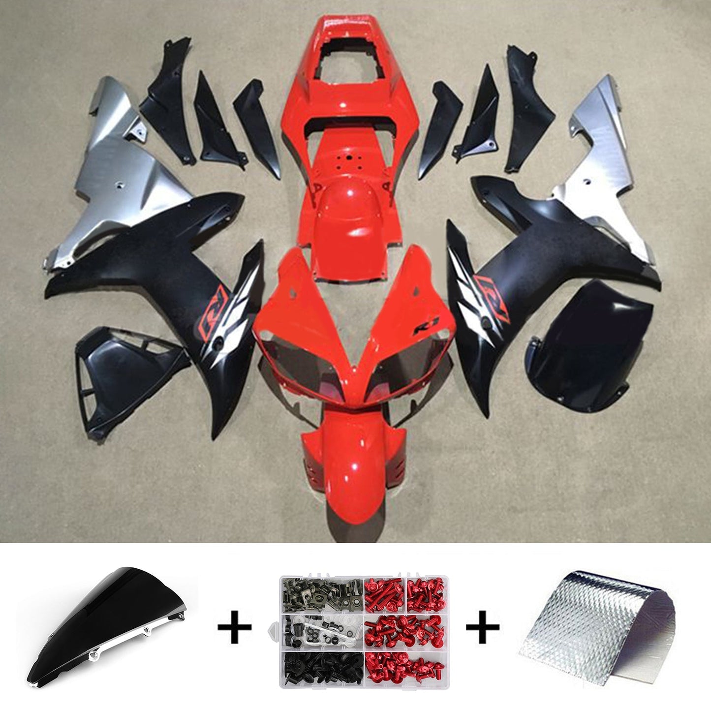 2002-2003 Yamaha YZF-R1 Fairing Kit Bodywork Plastic ABS