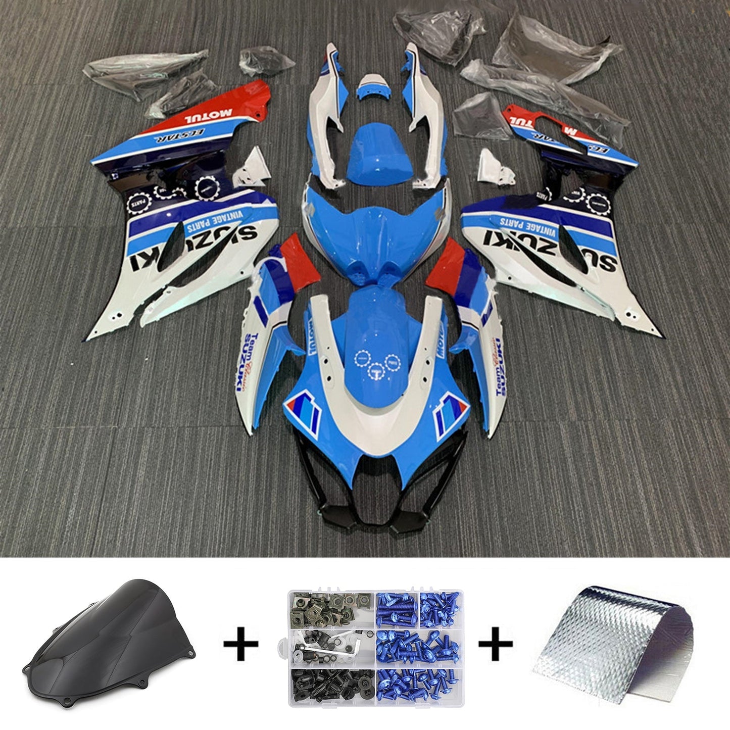 2017-2024 Suzuki GSXR1000 K17 Fairing Kit Bodywork Plastic ABS