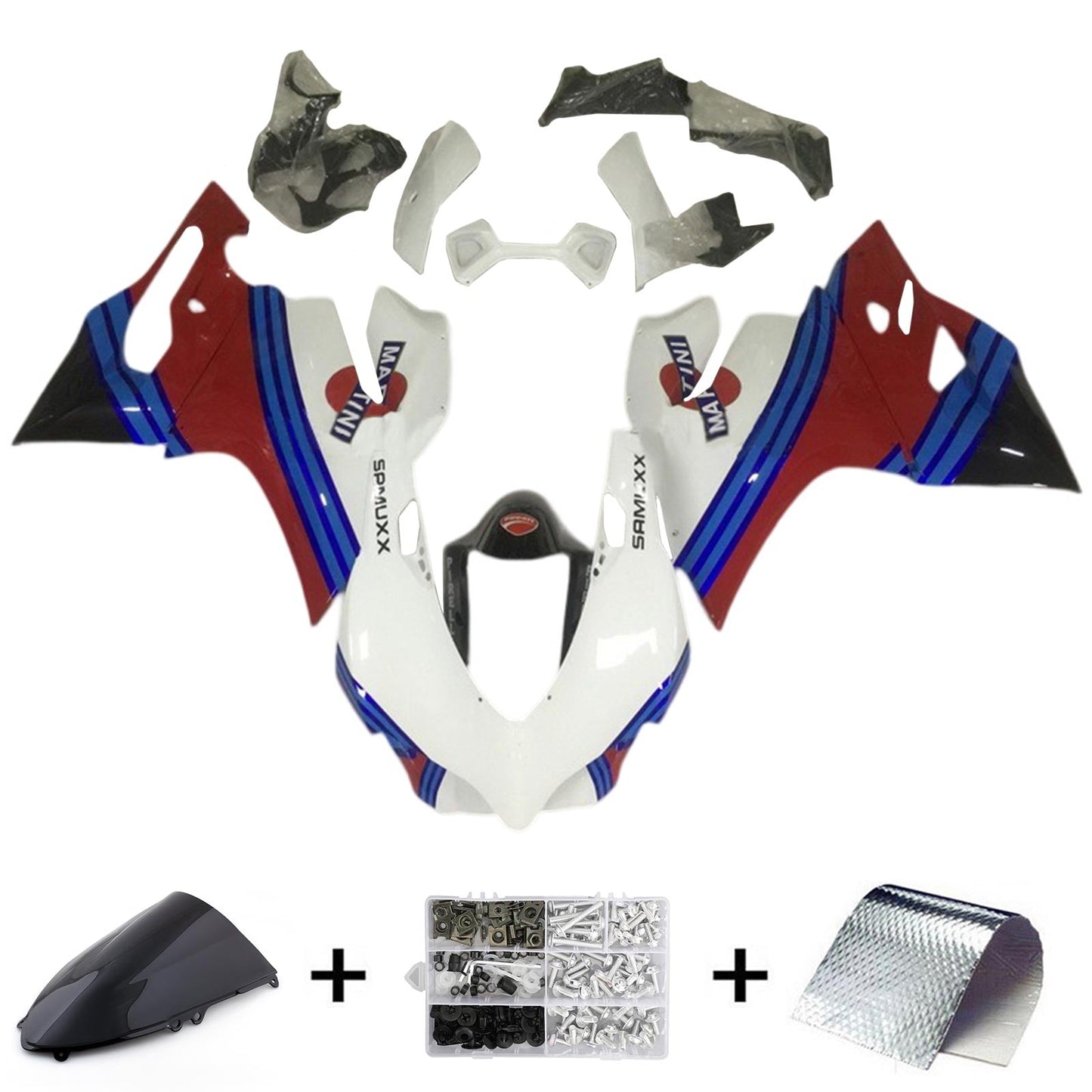 2012-2015 Ducati 1199 899 Fairing Kit Bodywork Plastic ABS