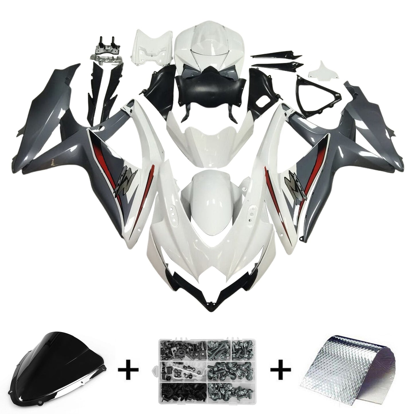 2008-2010 Suzuki GSXR 600/750 K8 Fairing Kit Bodywork Plastic ABS