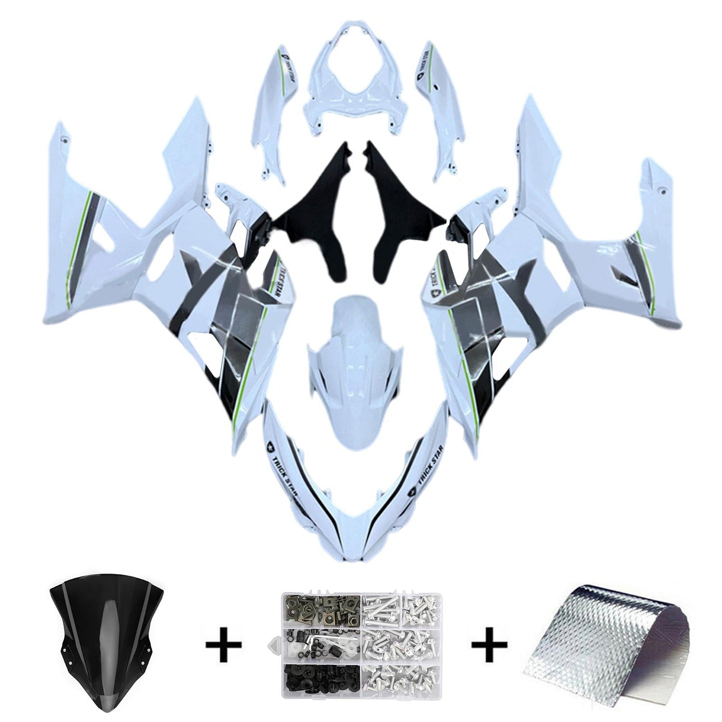 2018-2024 Kawasaki EX400 Ninja400 Fairing Kit Bodywork Plastic ABS