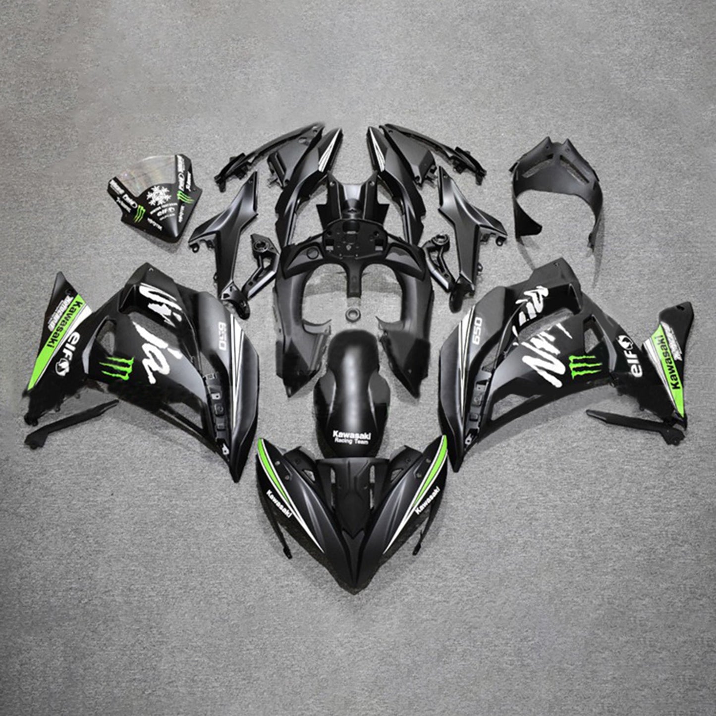 2017-2019 Kawasaki ER6F/Ninja650R Fairing Kit Bodywork Plastic ABS
