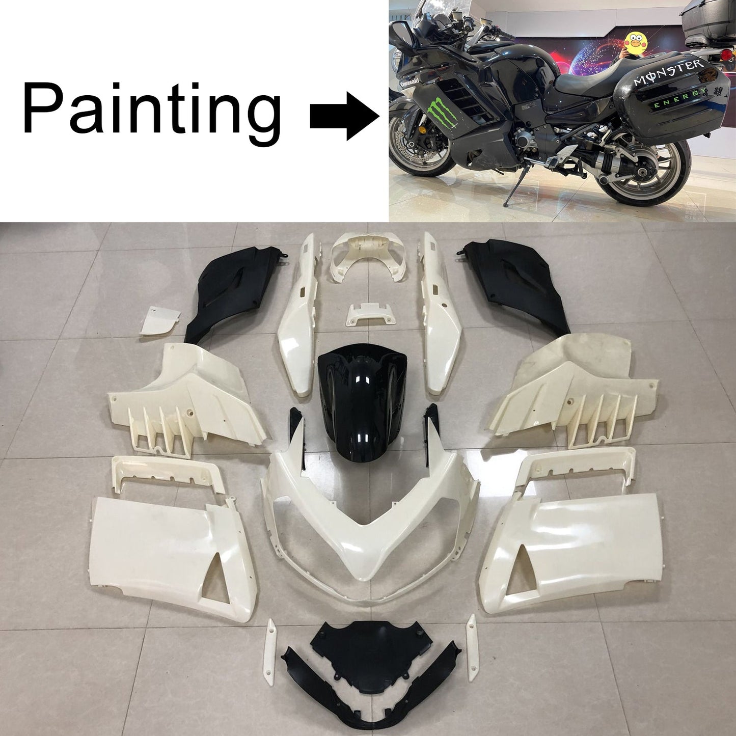 2007-2009 Kawasaki GTR1400 ZG1400 Fairing Kit