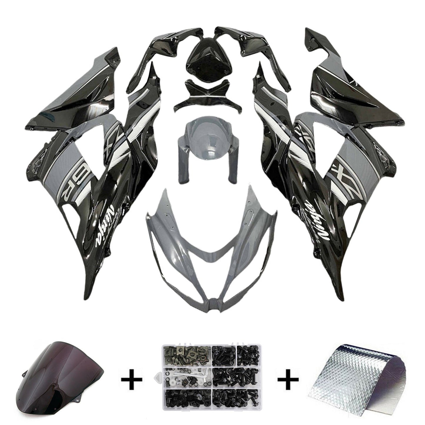 2013-2018 Kawasaki ZX6R 636 Fairing Kit Bodywork Plastic ABS