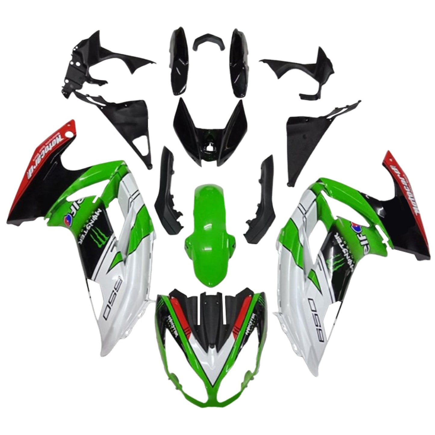 2012-2016 Kawasaki ER6F/Ninja650 Fairing Kit Bodywork Plastic ABS