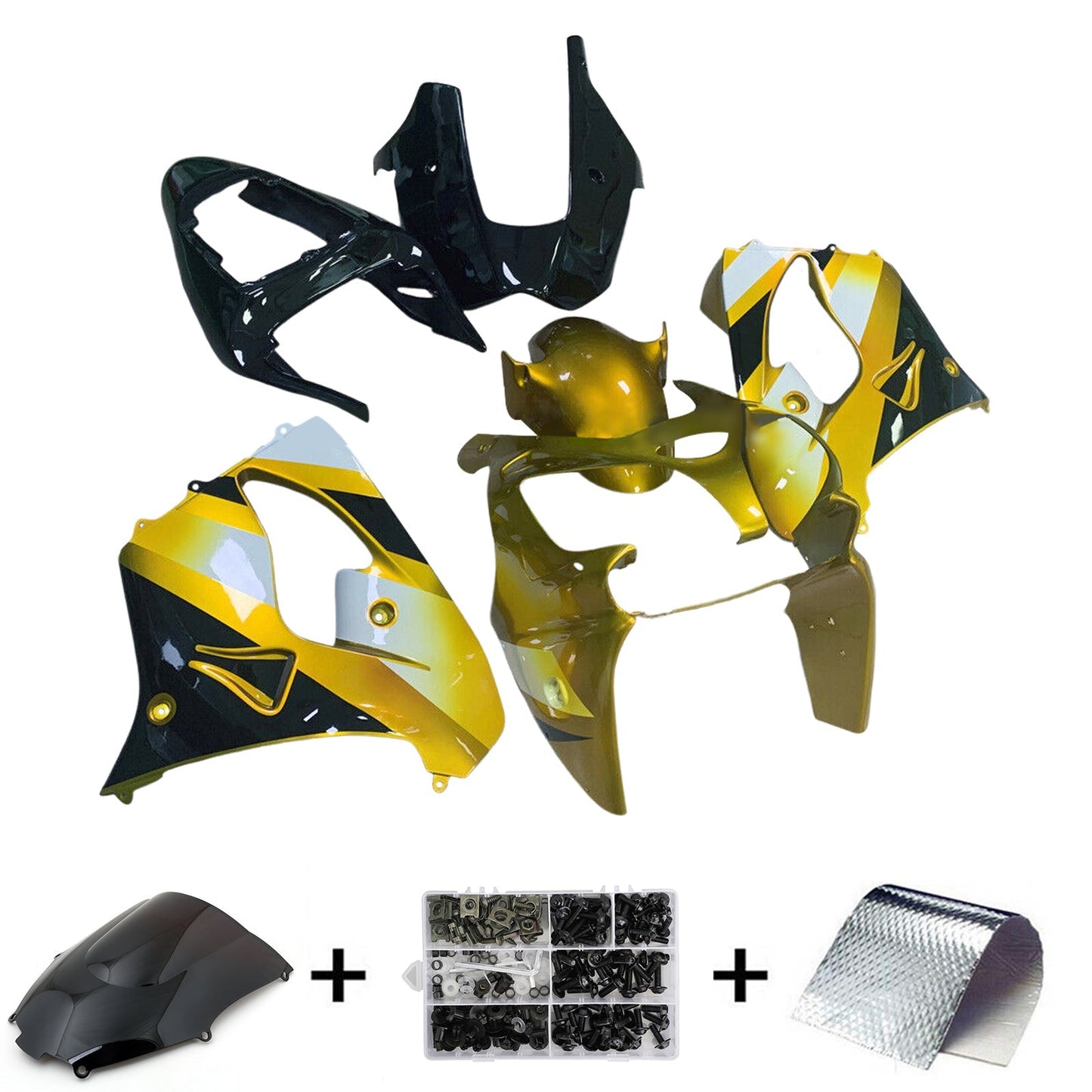 2002-2003 Kawasaki ZX9R Fairing Kit Bodywork Plastic ABS