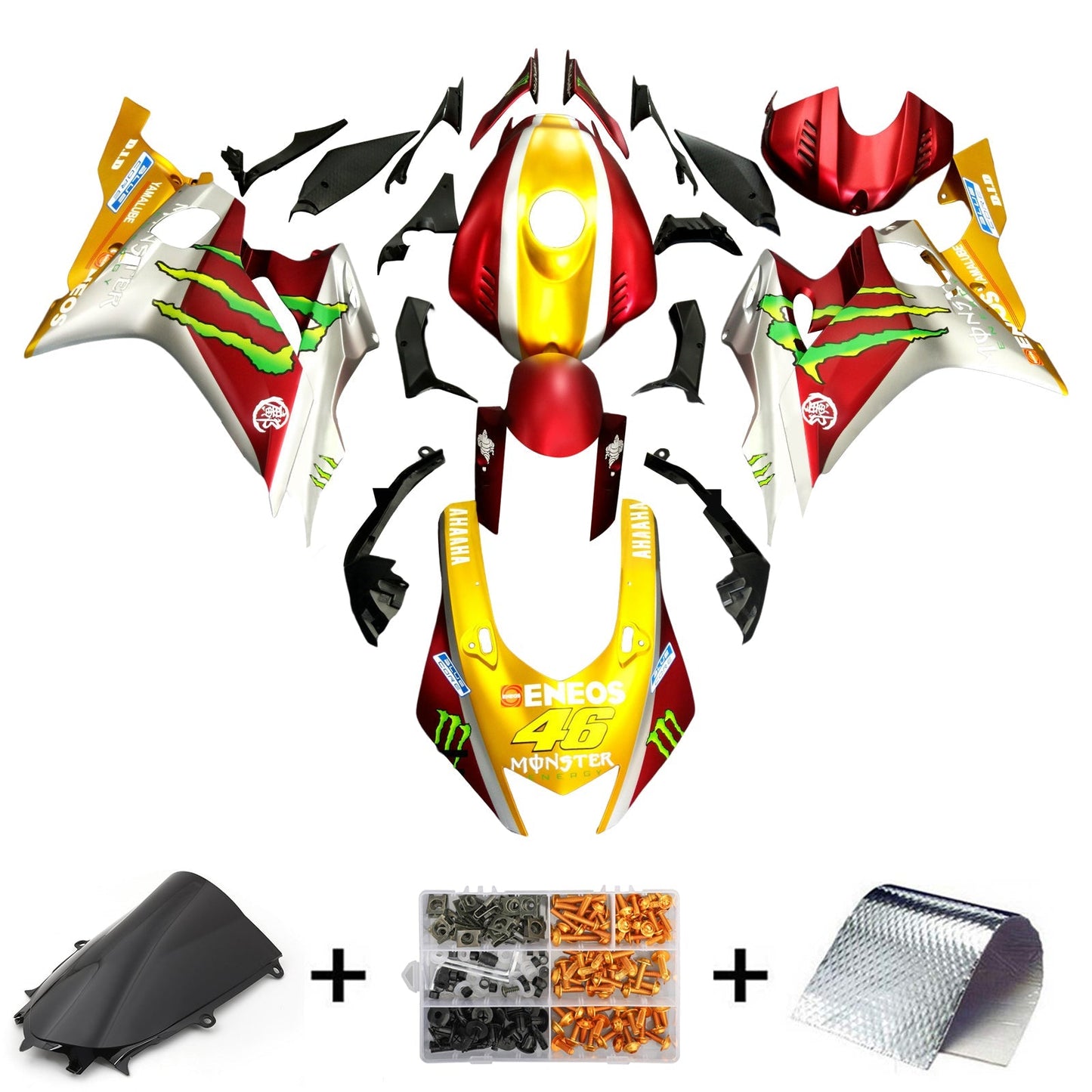 2017-2023 Yamaha YZF-R6 Fairing Kit Bodywork Plastic ABS