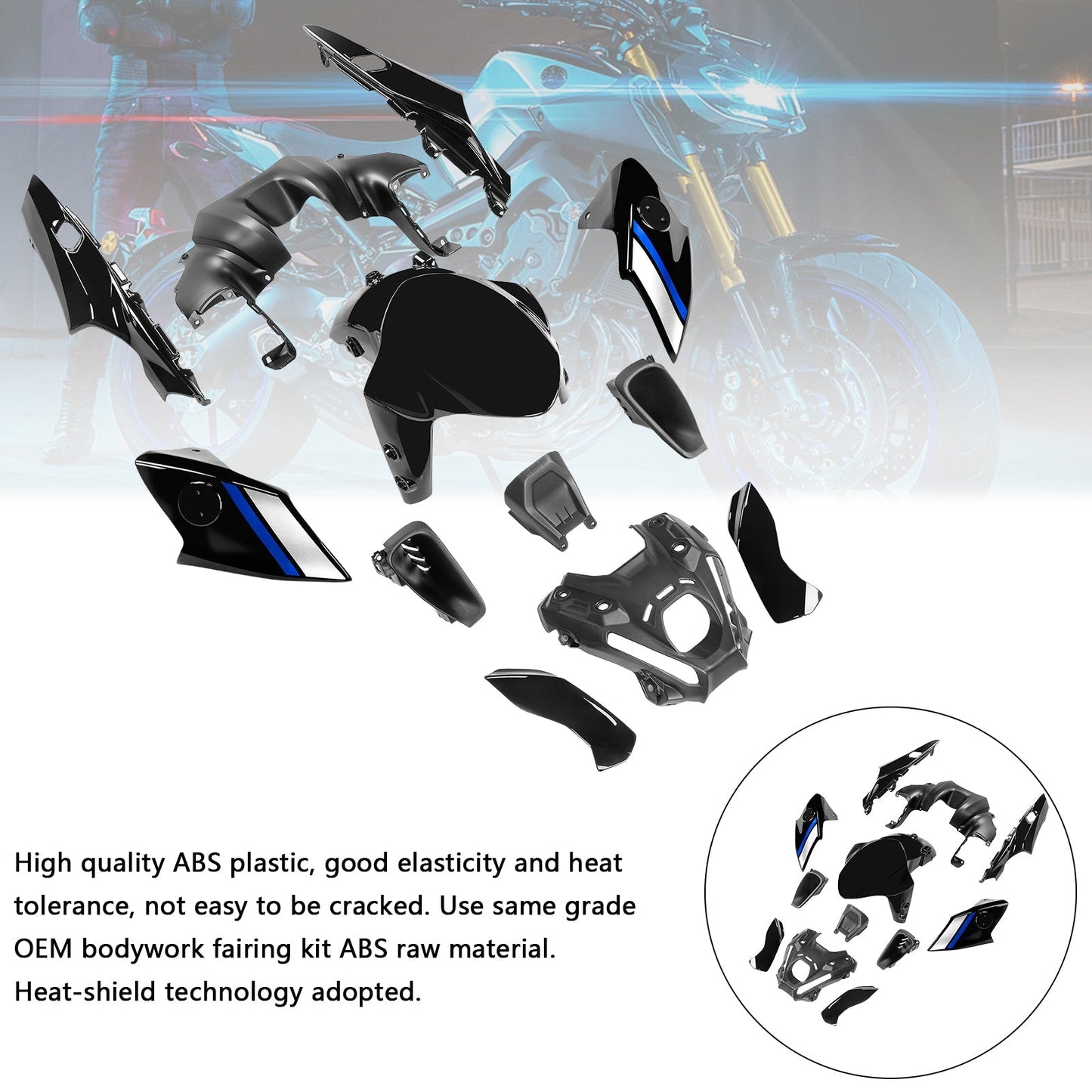 2021-2023 Yamaha MT-09 / MT-09 SP Fairing Kit