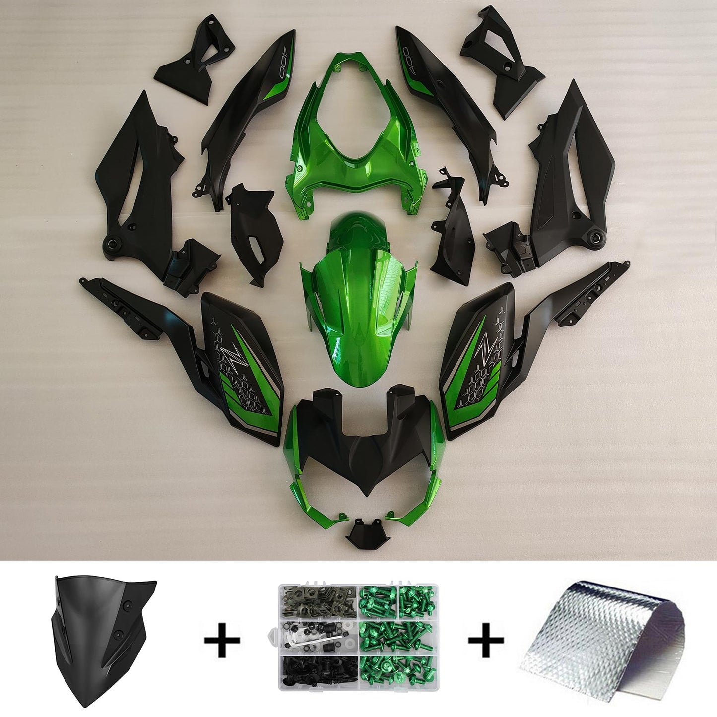2018-2024 Kawasaki Z400 Fairing Kit Bodywork Plastic ABS
