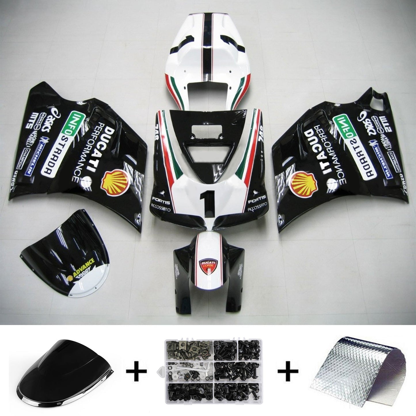 1996-2002 Ducati 996 748 Fairing Kit Bodywork ABS