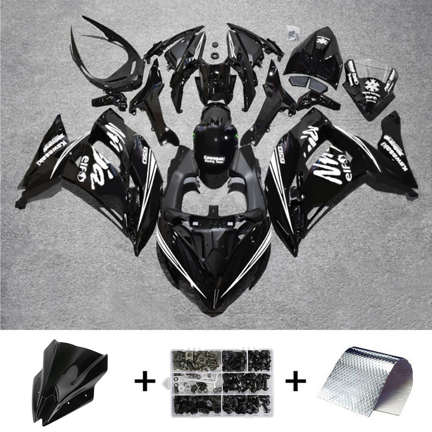 2017-2019 Kawasaki ER6F/Ninja650R Fairing Kit Bodywork Plastic ABS