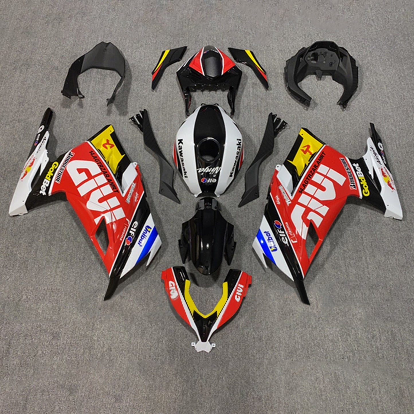 2013-2024 Kawasaki EX300 Ninja300 Fairing Kit Bodywork Plastic ABS