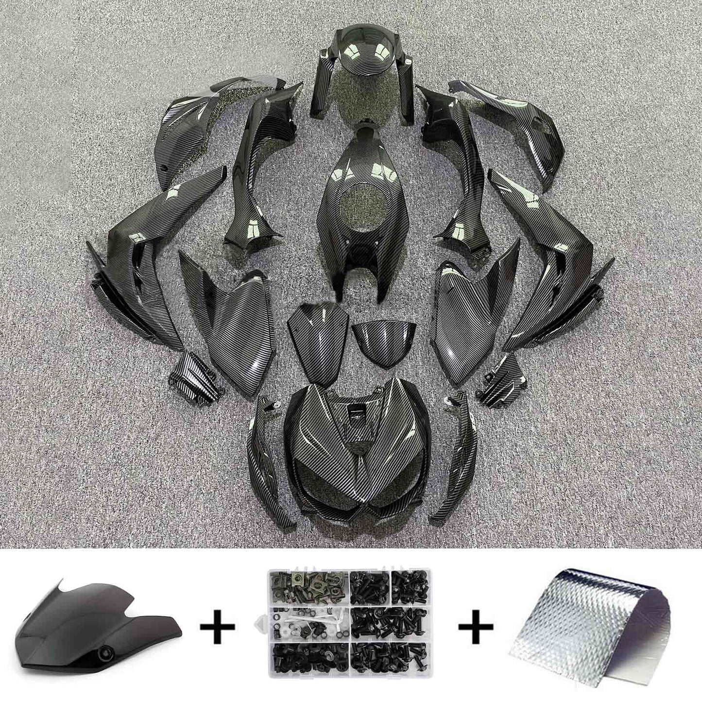2014-2017 Kawasaki Z1000 Fairing Kit Bodywork Plastic ABS