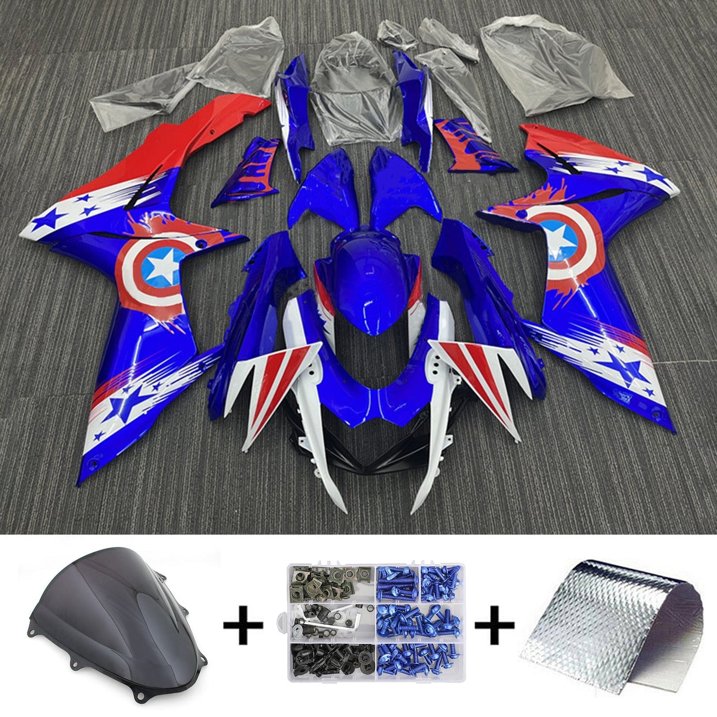 2011-2025 Suzuki GSXR 600/750 K11 Fairing Kit Bodywork Plastic ABS