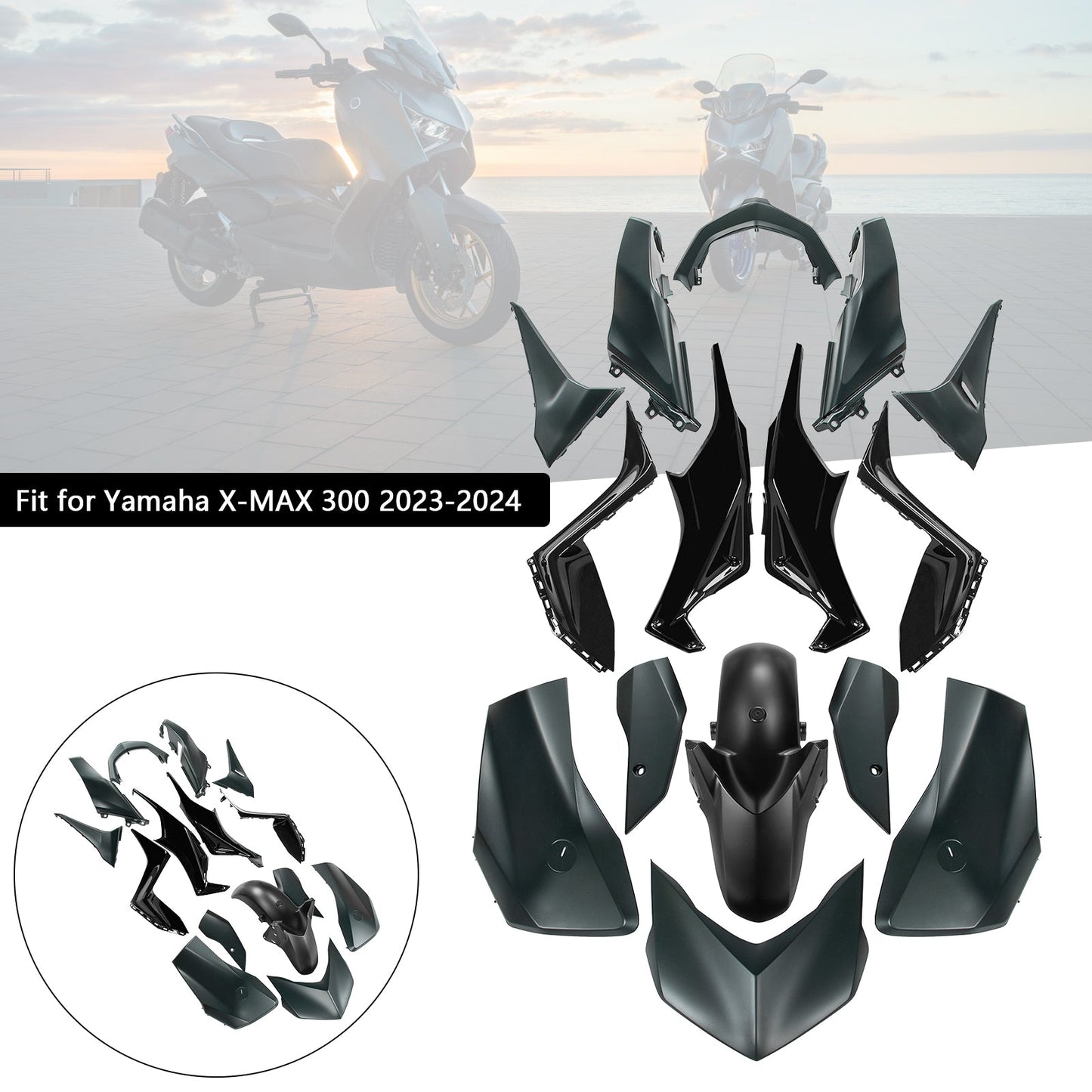 2023-2024 Yamaha X-MAX 300 XMAX Fairing Kit
