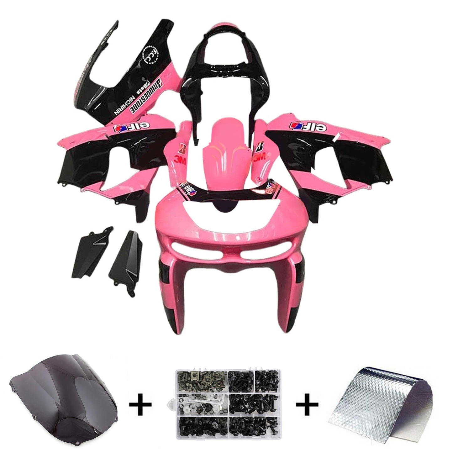 1998-1999 Kawasaki ZX6R Fairing Kit Bodywork Plastic ABS