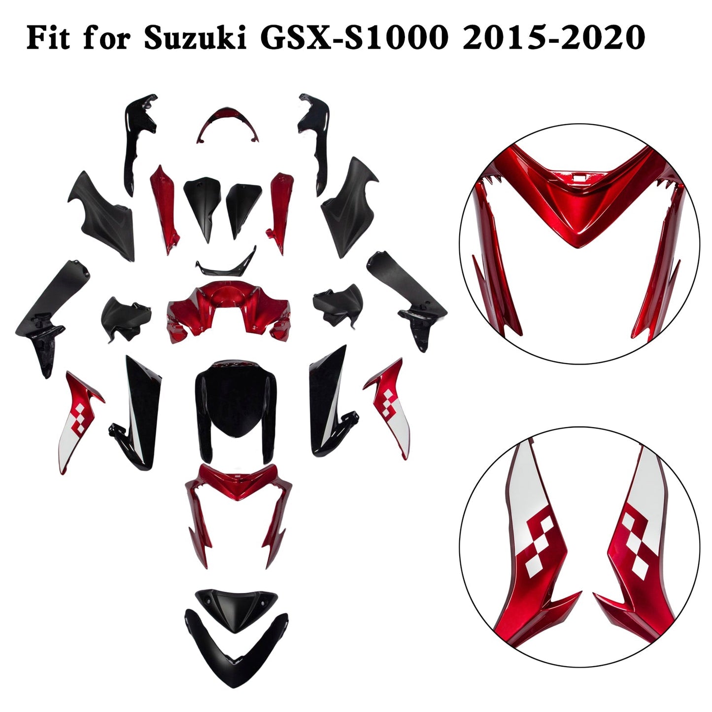 2015-2020 Suzuki GSX-S 1000 GSXS Plastic Bodywork Fairing Kit