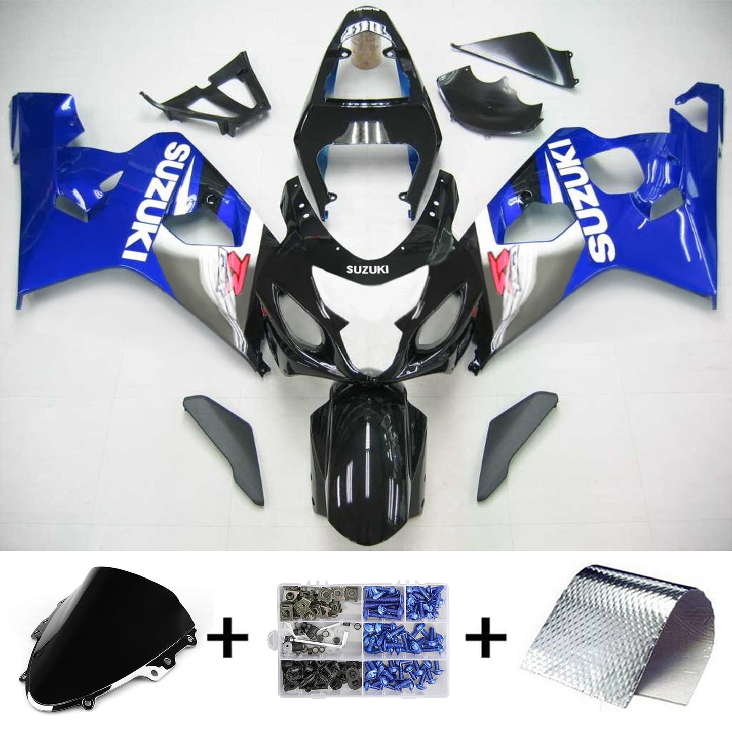 2004-2005 Suzuki GSXR 600/750 Fairing Kit Bodywork Plastic ABS