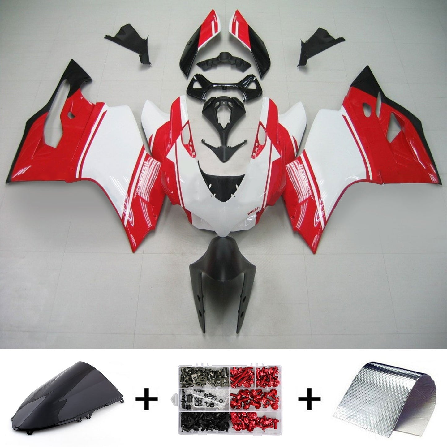 2012-2015 Ducati 1199 899 Fairing Kit Bodywork Plastic ABS