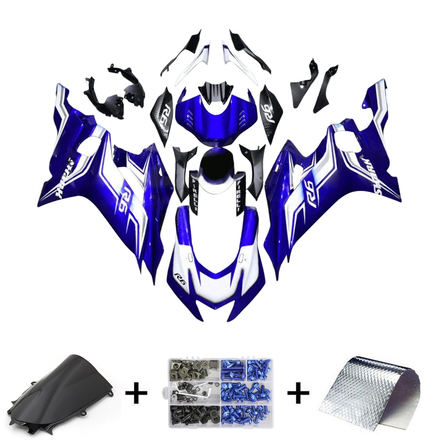 2017-2023 Yamaha YZF-R6 Fairing Kit Bodywork Plastic ABS