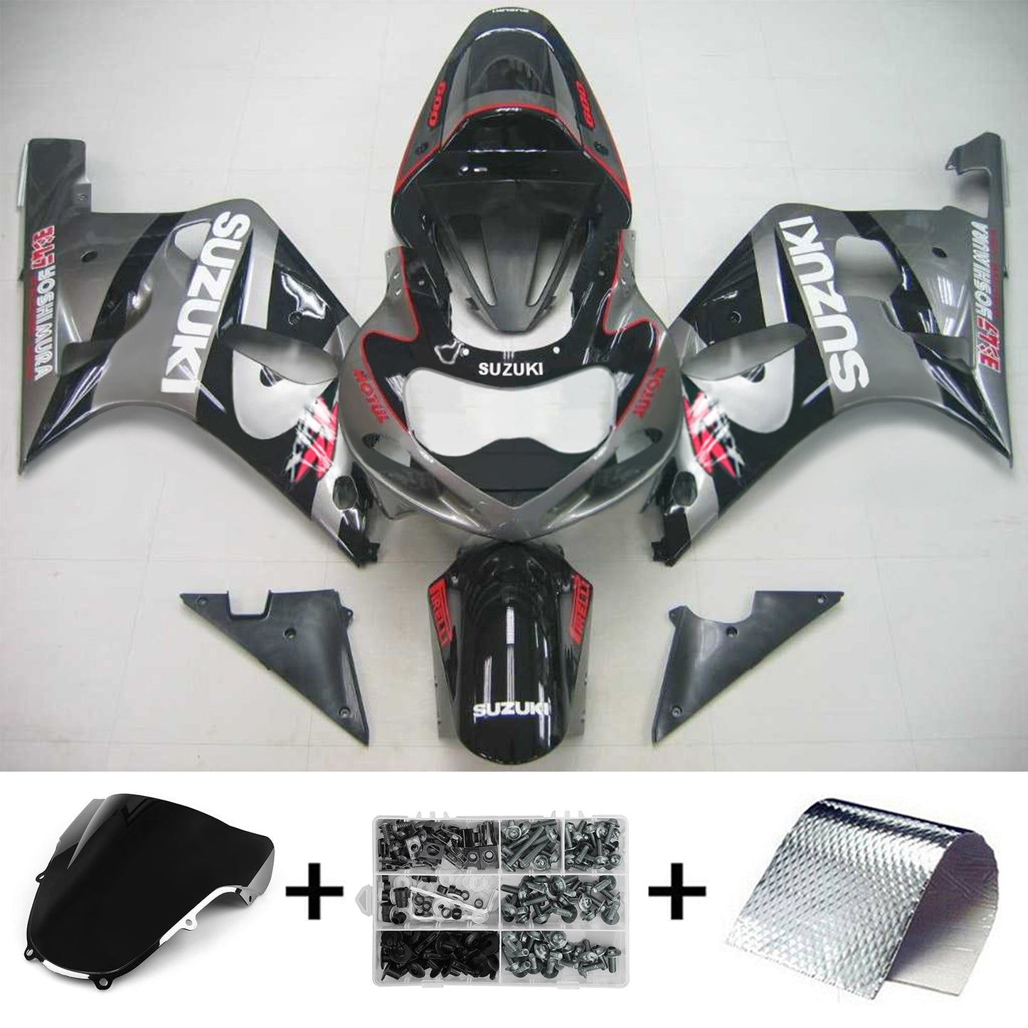 2001-2003 Suzuki GSXR600 Fairing Kit Bodywork Plastic ABS