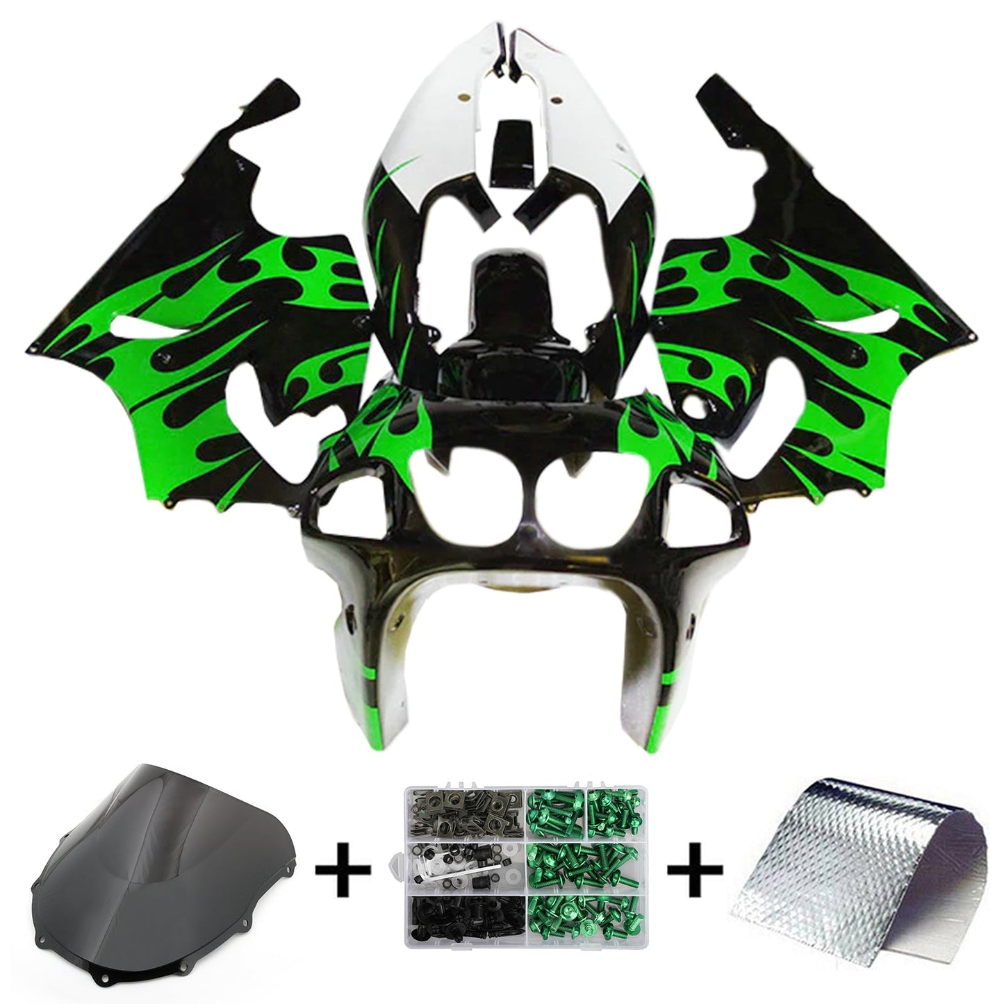 1996-2003 Kawasaki ZX-7R Fairing Kit Bodywork Plastic ABS