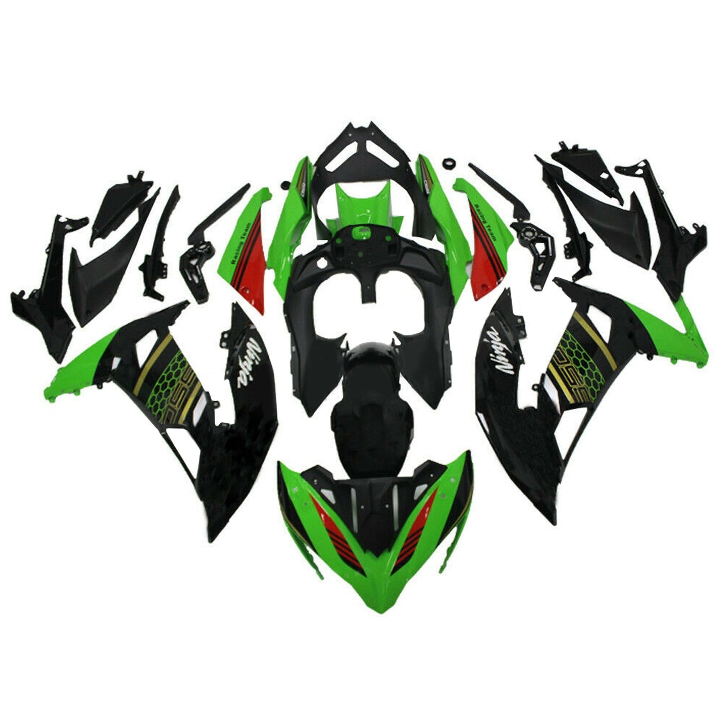 2017-2019 Fairing Kit Plastic for Kawasaki Ninja 650 ER-6F EX650 02# Generic
