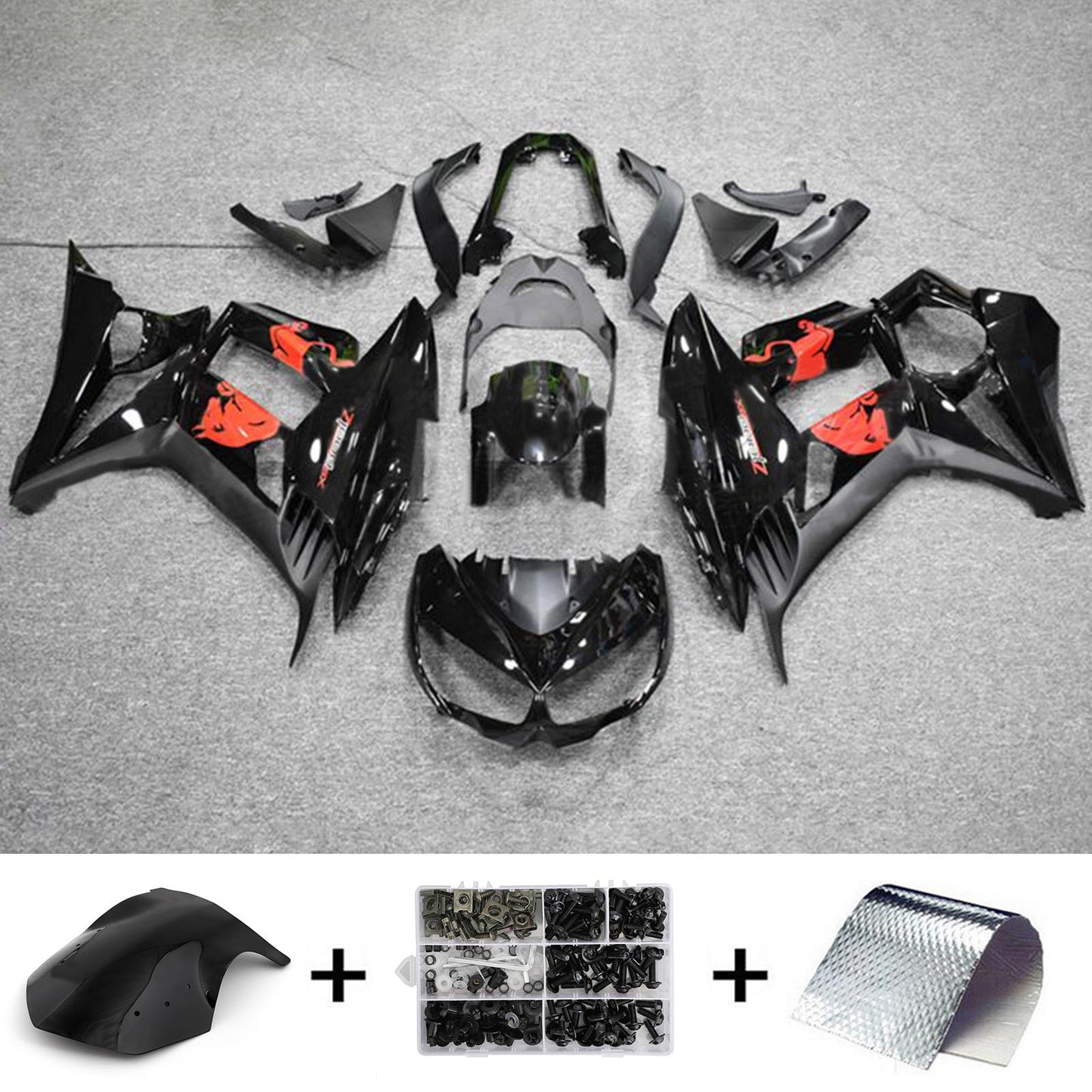 2010-2015 Kawasaki Z1000SX Fairing Kit Bodywork Plastic ABS