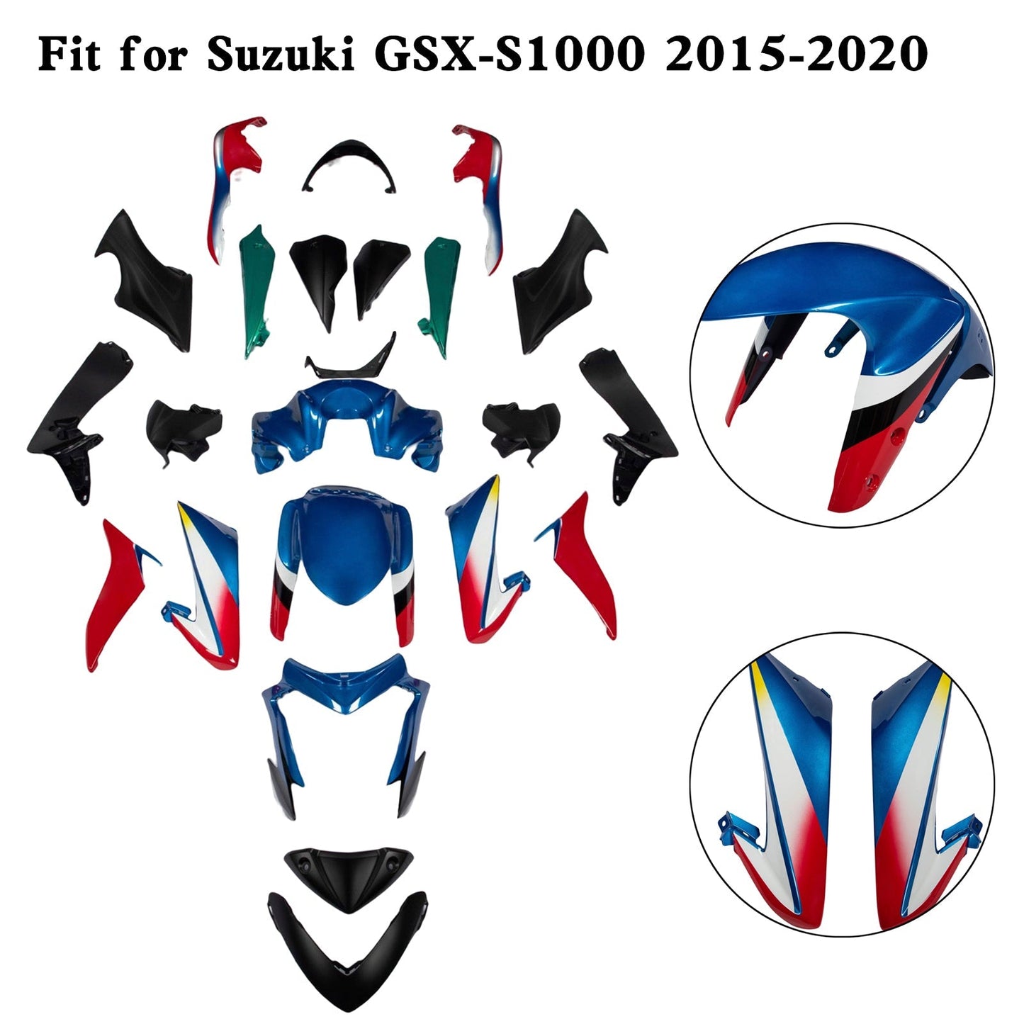 2015-2020 Suzuki GSX-S 1000 GSXS Plastic Bodywork Fairing Kit