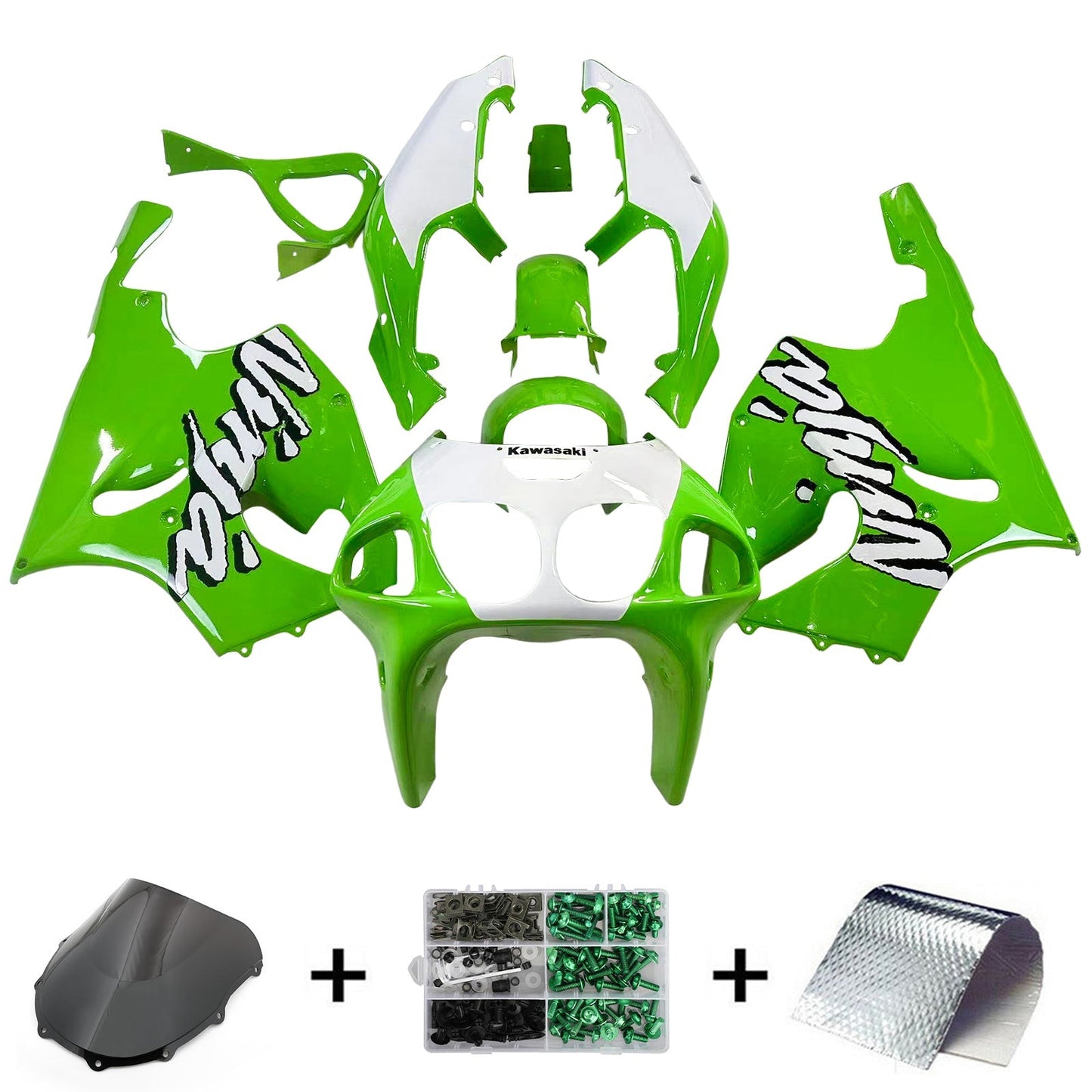 1996-2003 Kawasaki ZX7R Fairing Kit Bodywork Plastic ABS