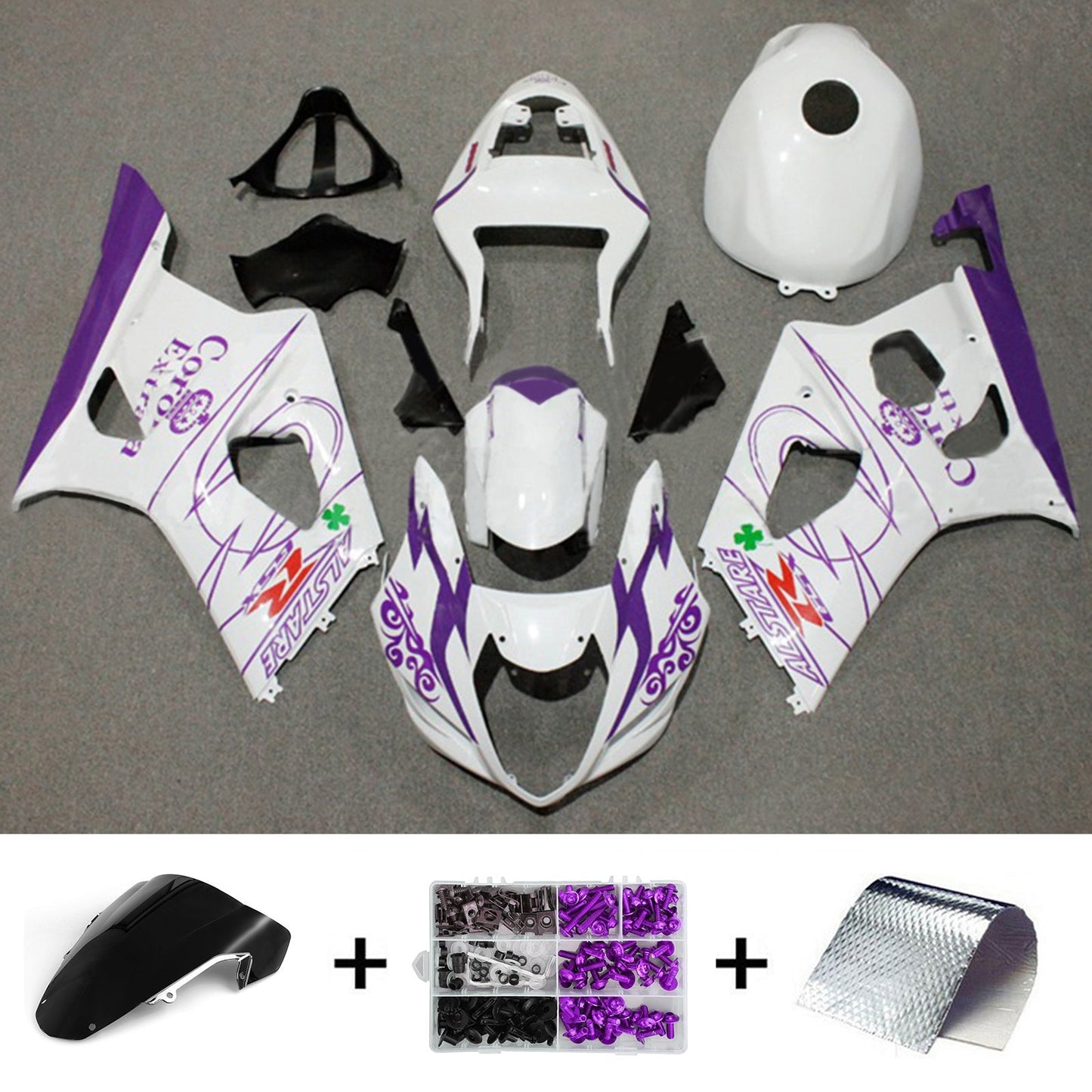 2003-2004 Suzuki GSXR1000 K3 Fairing Kit Bodywork Plastic ABS