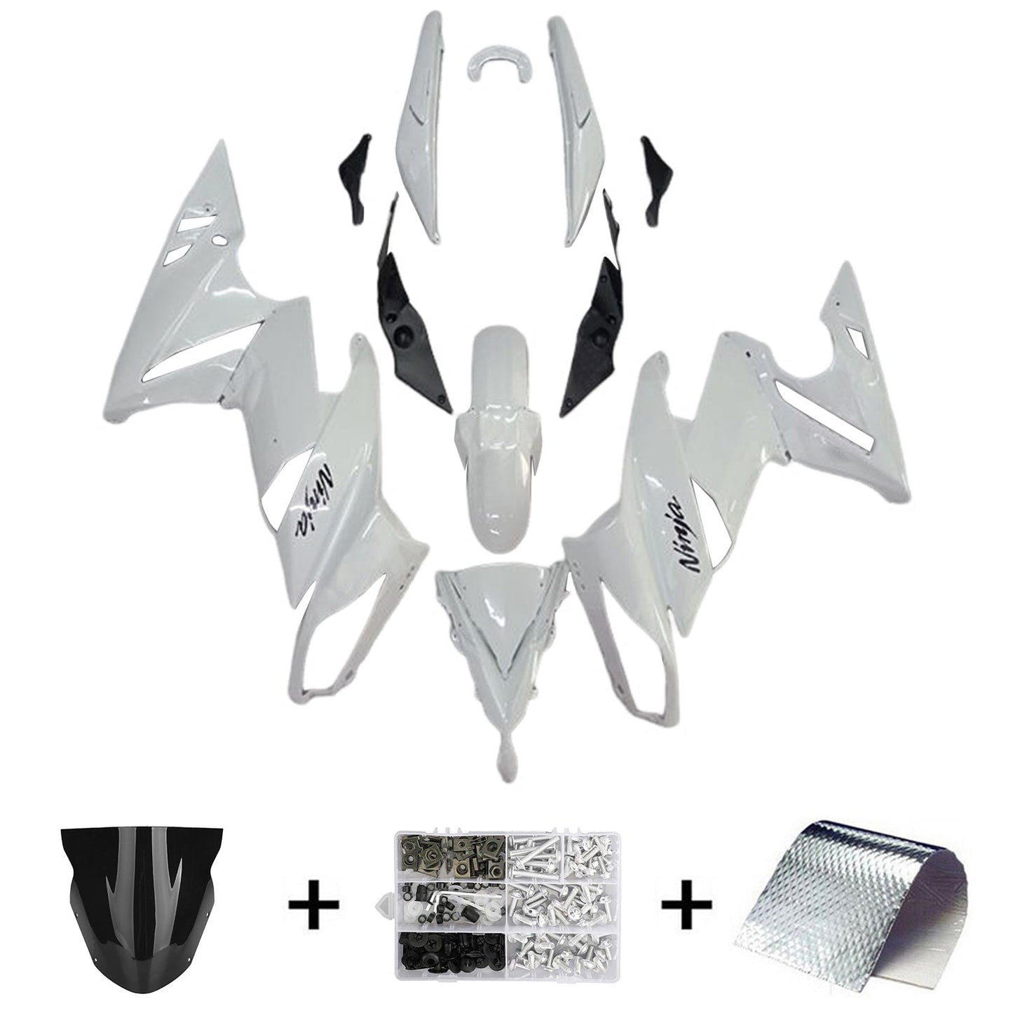 2009-2011 Kawasaki Ninja 650 ER-6F EX650 04# Fairing Kit Plastic