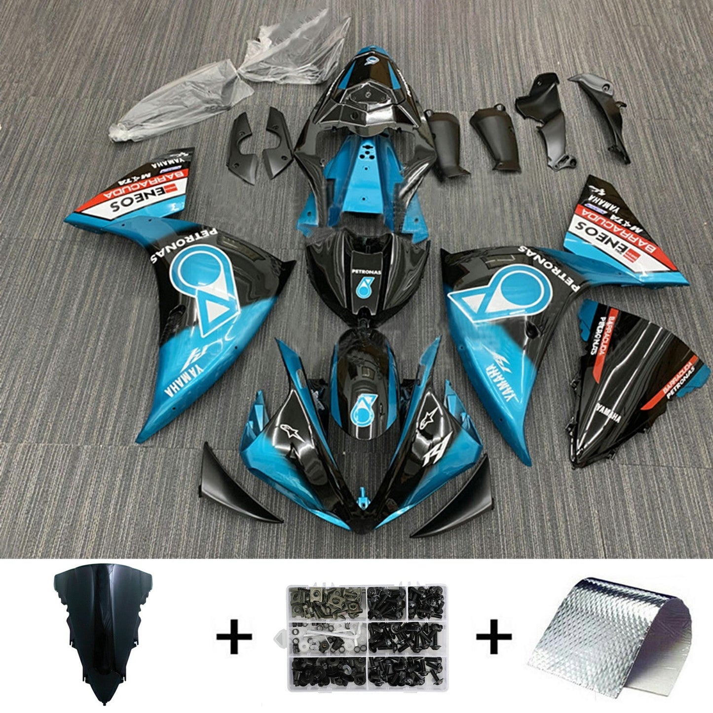 2009-2011 Yamaha YZF 1000 R1 Fairing Kit Bodywork Plastic ABS