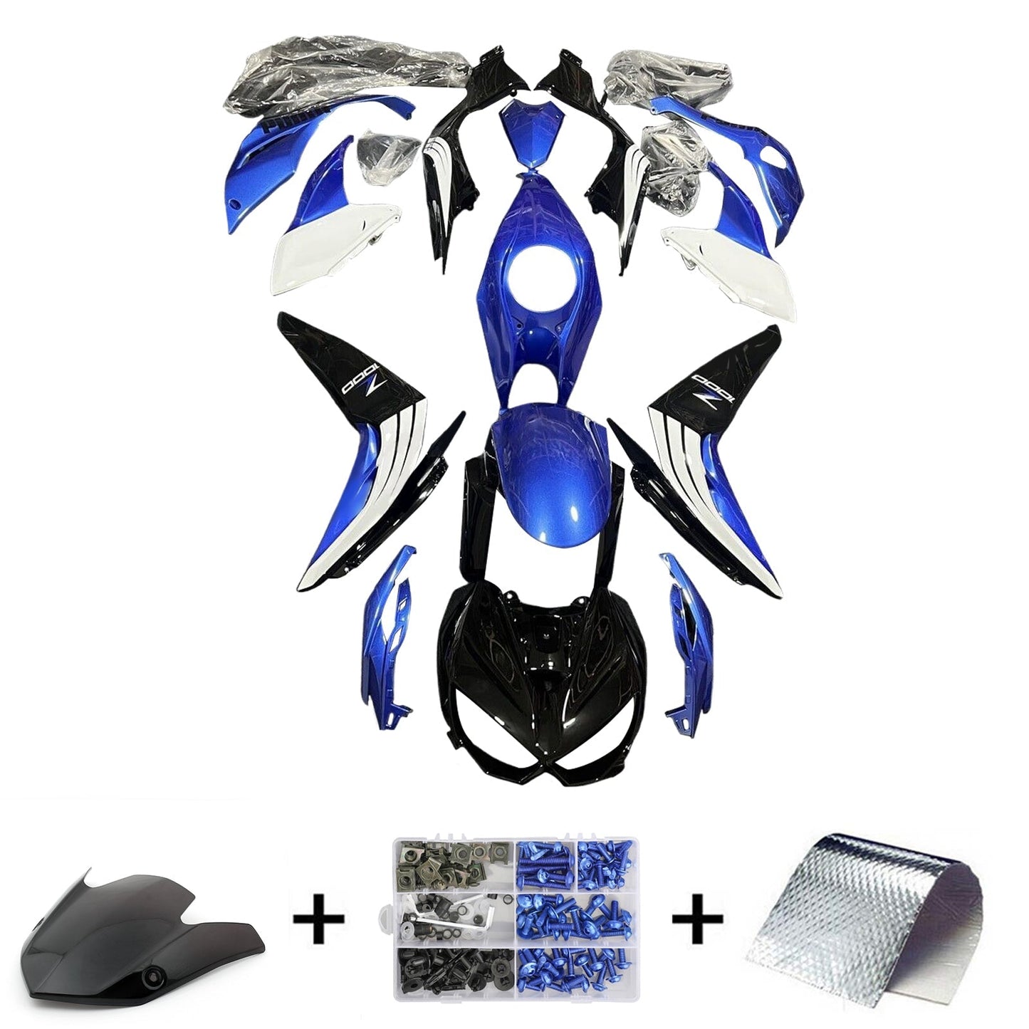 2014-2017 Kawasaki Z1000 Fairing Kit Bodywork Plastic ABS