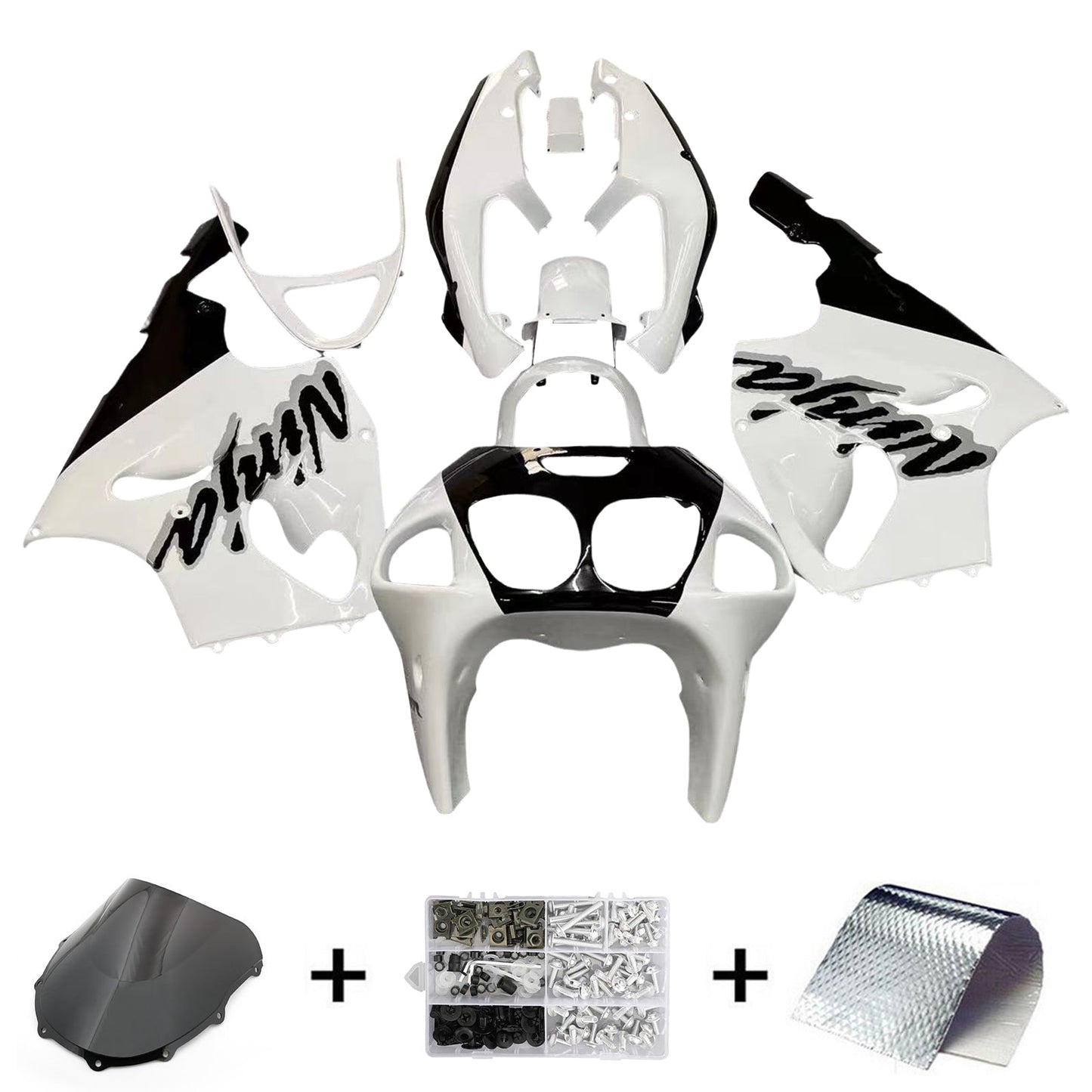 1996-2003 Kawasaki ZX7R Fairing Kit Bodywork Plastic ABS