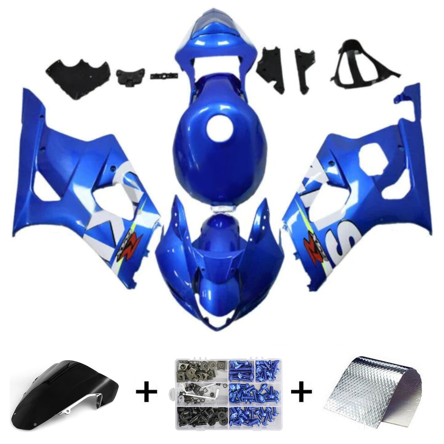 2003-2004 Suzuki GSXR1000 K3 Fairing Kit Bodywork Plastic ABS