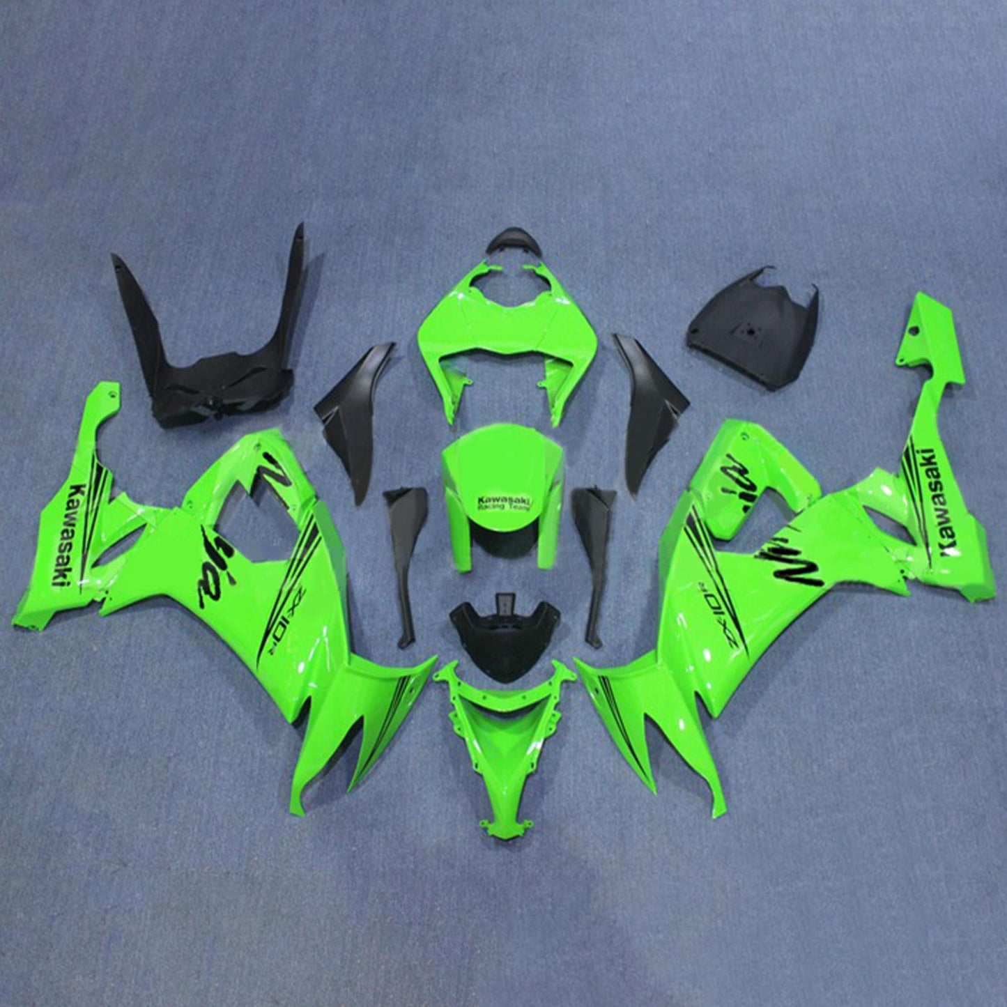 2008-2010 Kawasaki ZX10R Fairing Kit Bodywork Plastic ABS