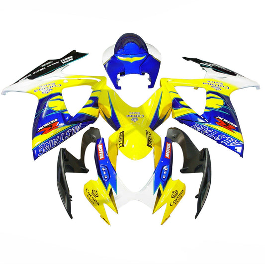 2006-2007 Fairing Set For SUZUKI GSXR 600 750 K6 Yellow Generic