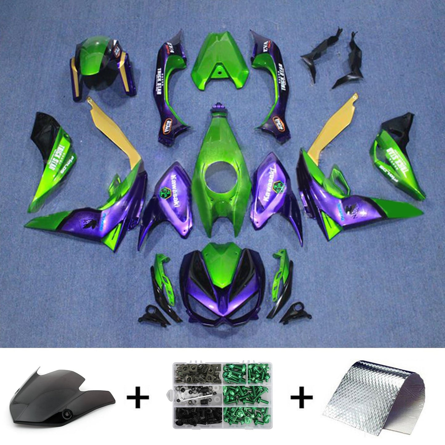 2014-2017 Kawasaki Z1000 Fairing Kit Bodywork Plastic ABS