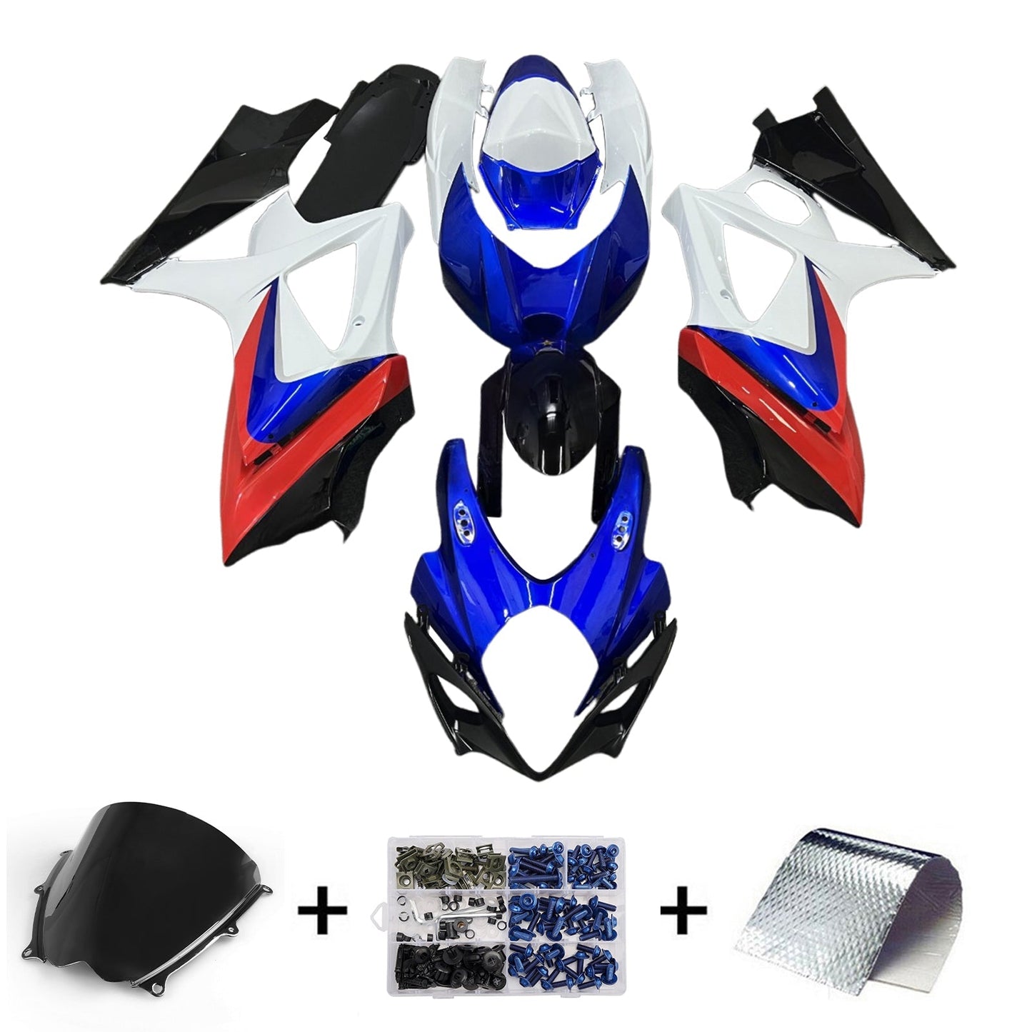 2007-2008 Injection Fairing Kit Bodywork Plastic ABS For Suzuki GSXR1000 K7