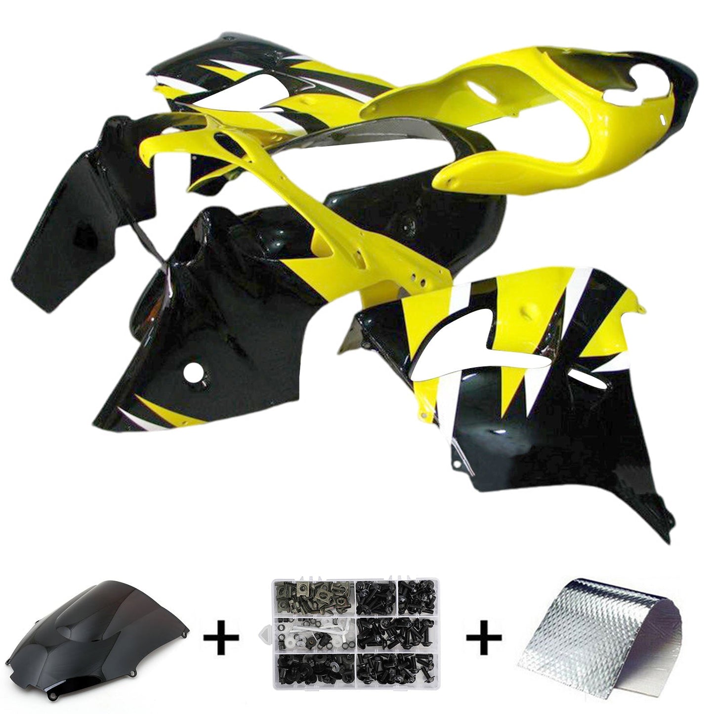 2000-2001 Kawasaki ZX9R Fairing Kit Bodywork Plastic ABS