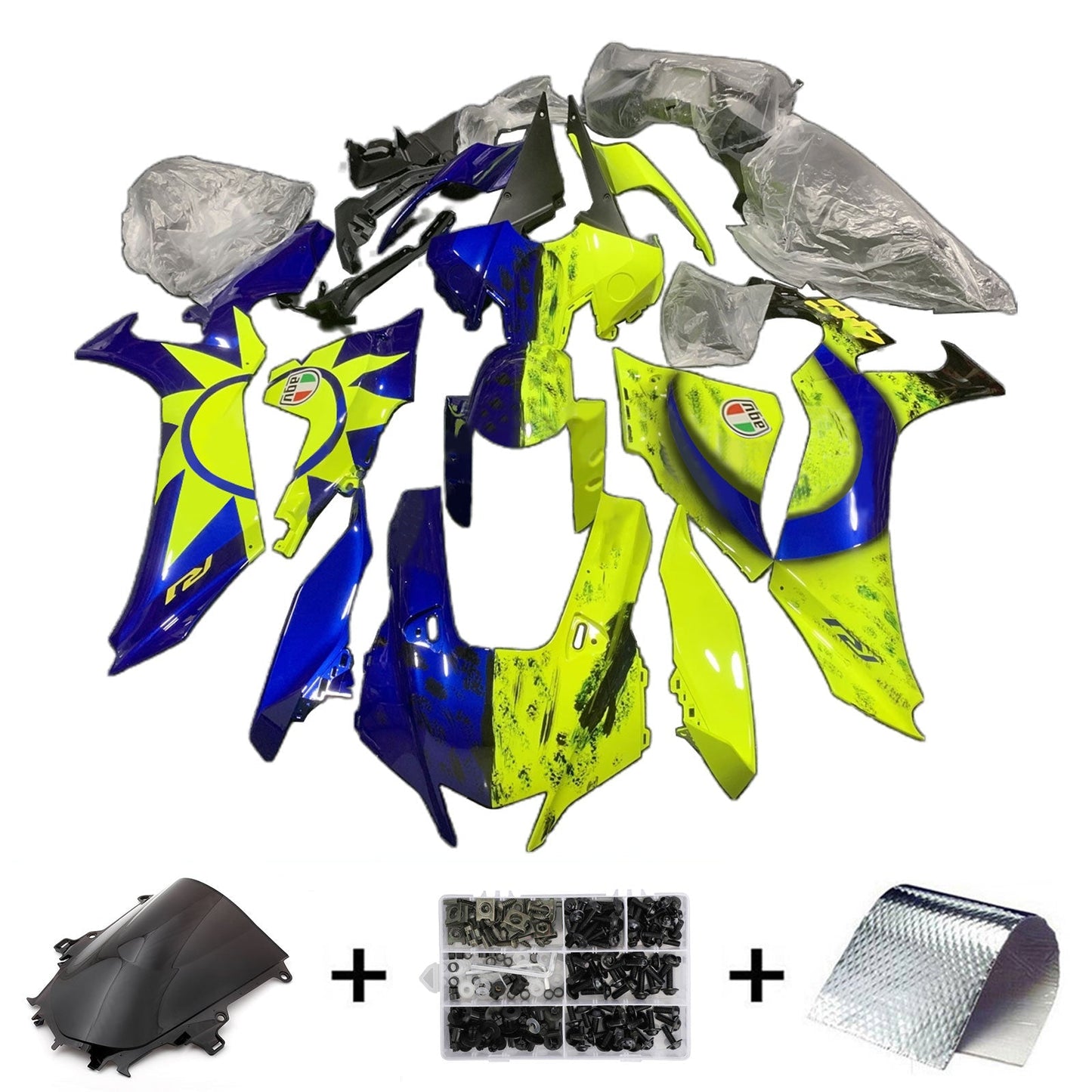 2020-2024 Yamaha YZF-R1 Fairing Kit Bodywork Plastic ABS