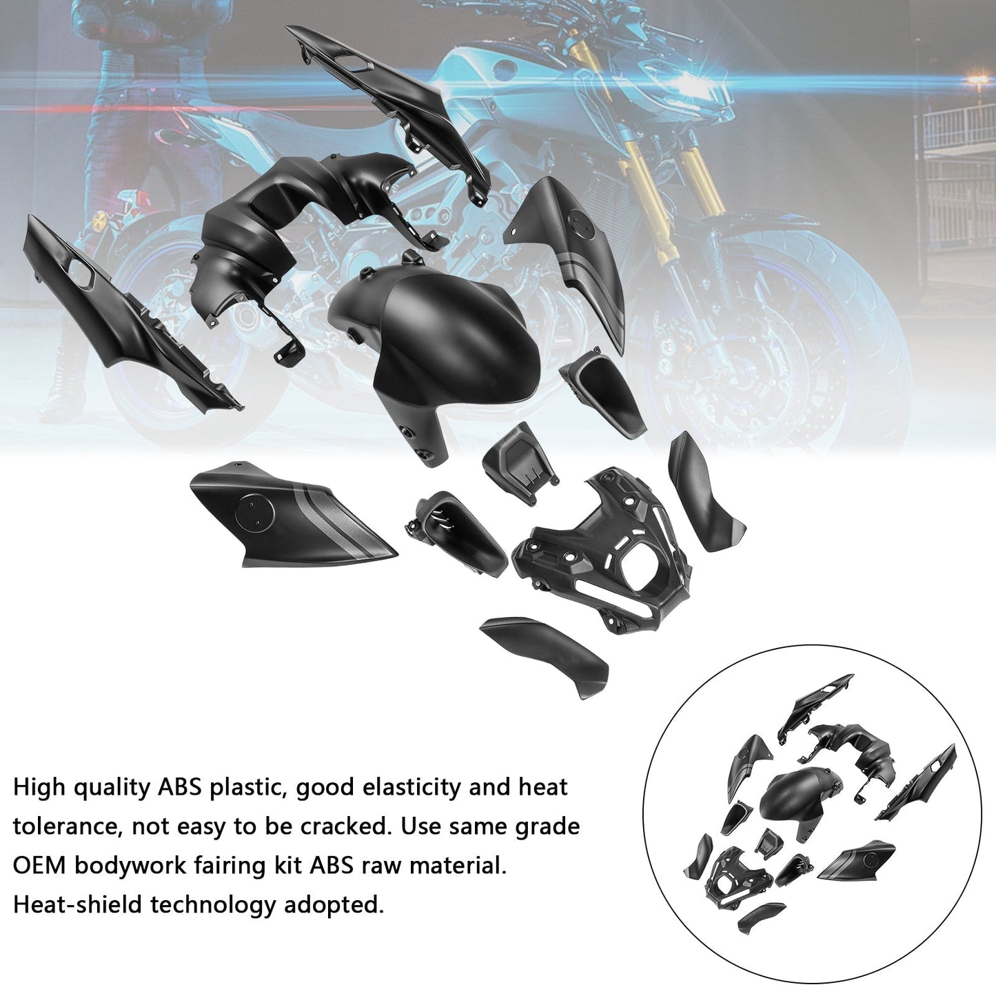 2021-2023 Yamaha MT-09 / MT-09 SP Fairing Kit