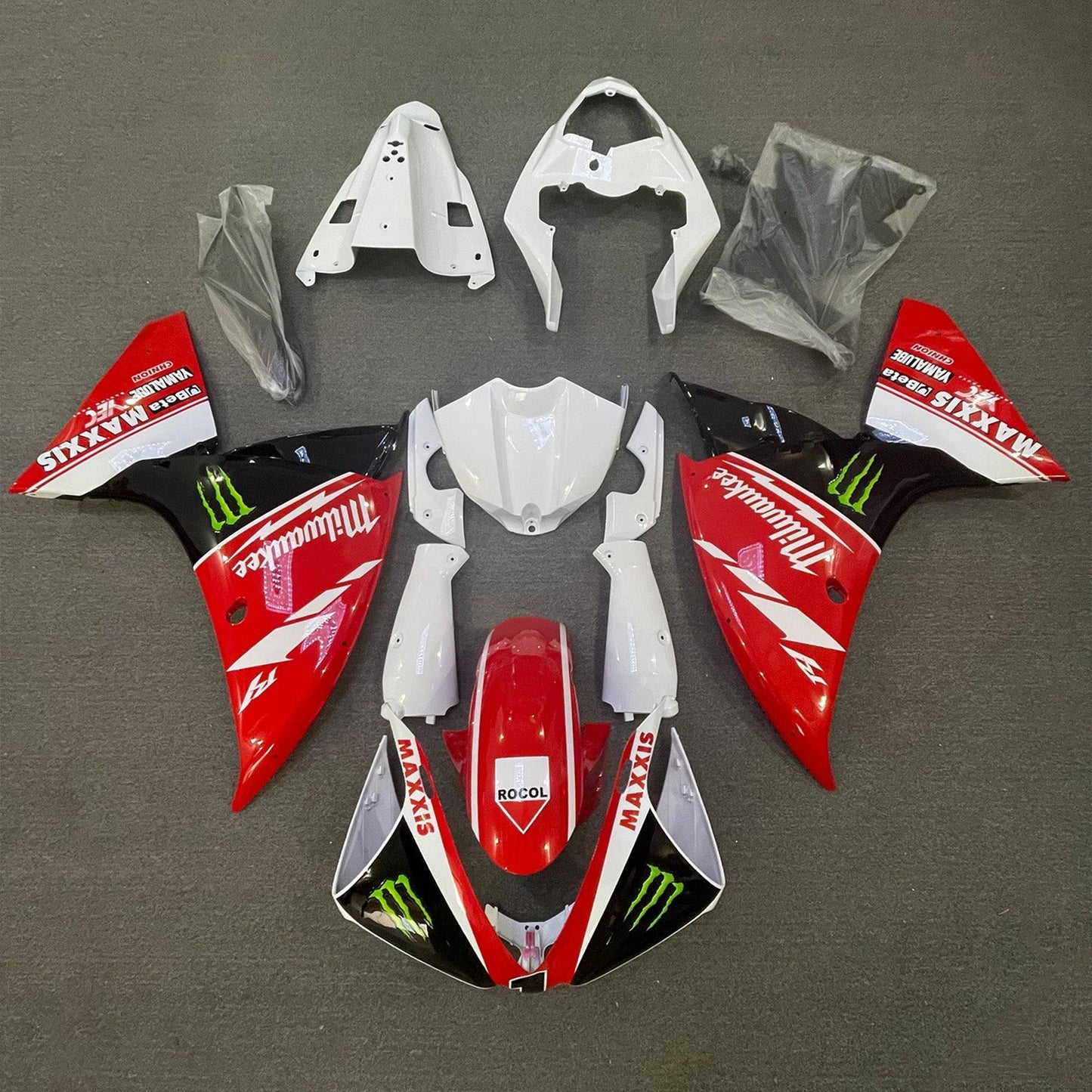 2012-2014 Yamaha YZF-R1 Fairing Kit Bodywork Plastic ABS