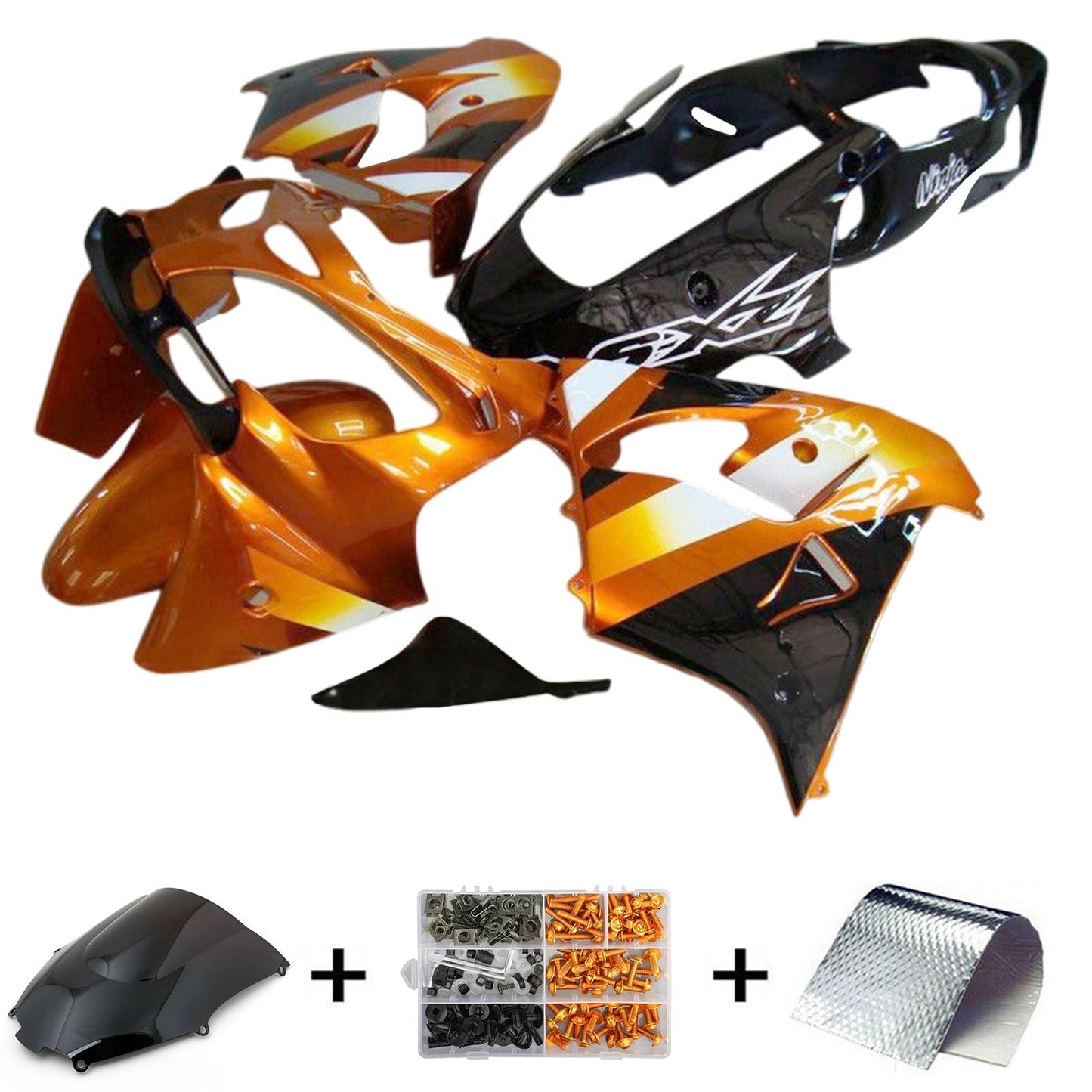 2000-2001 Kawasaki ZX9R Fairing Kit Bodywork Plastic ABS