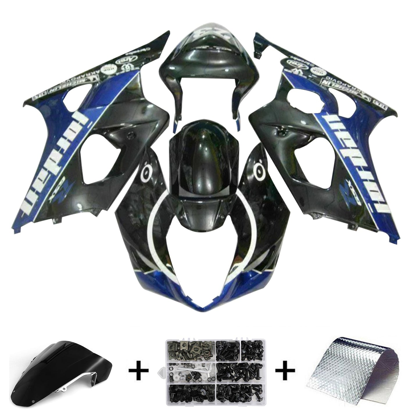2003-2004 Suzuki GSXR1000 K3 Fairing Kit Bodywork Plastic ABS